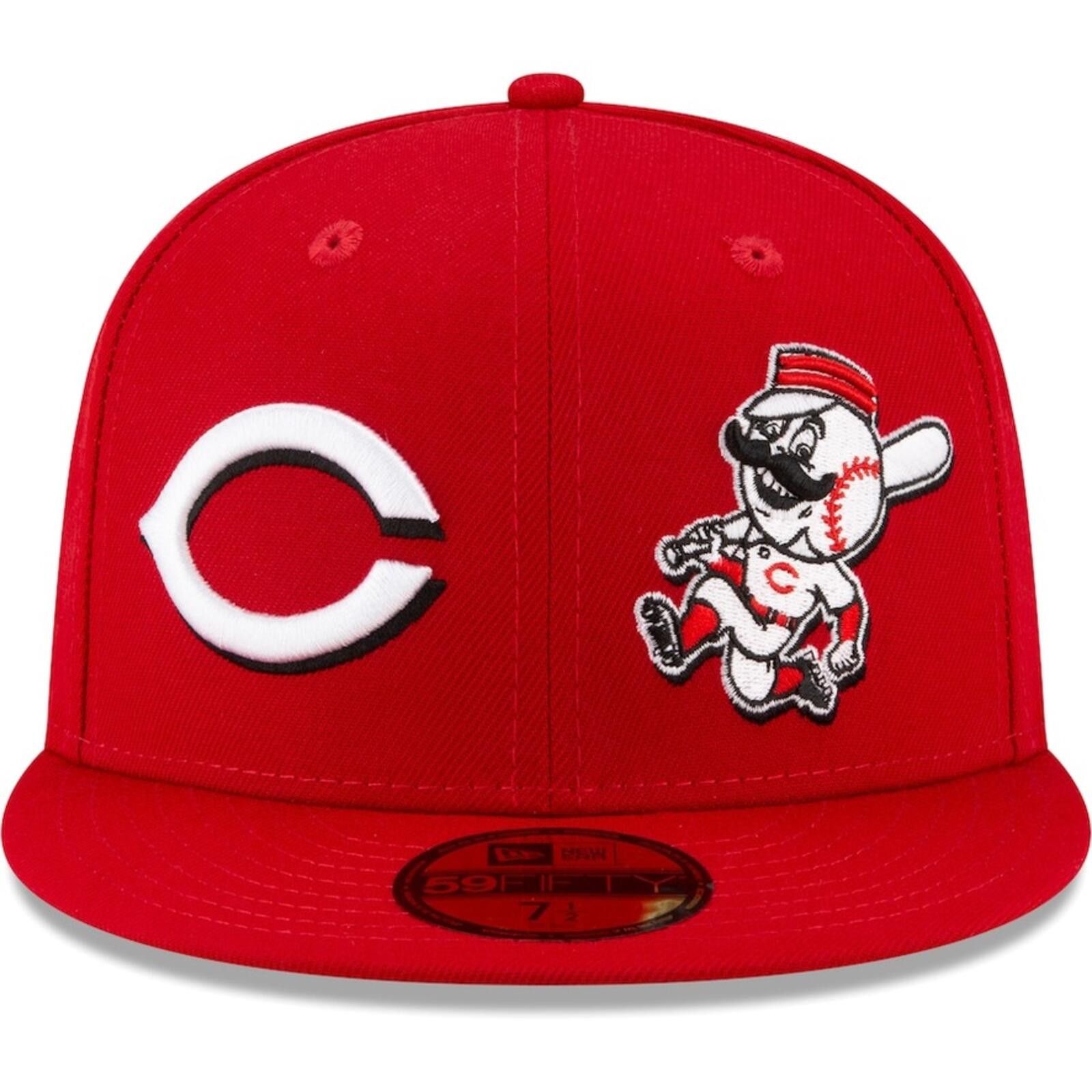 New Era New Era Cincinnati Reds Multi-Logo WS All-Star 59FIFTY 7 3/8 Size ONE SIZE - 5 Thumbnail
