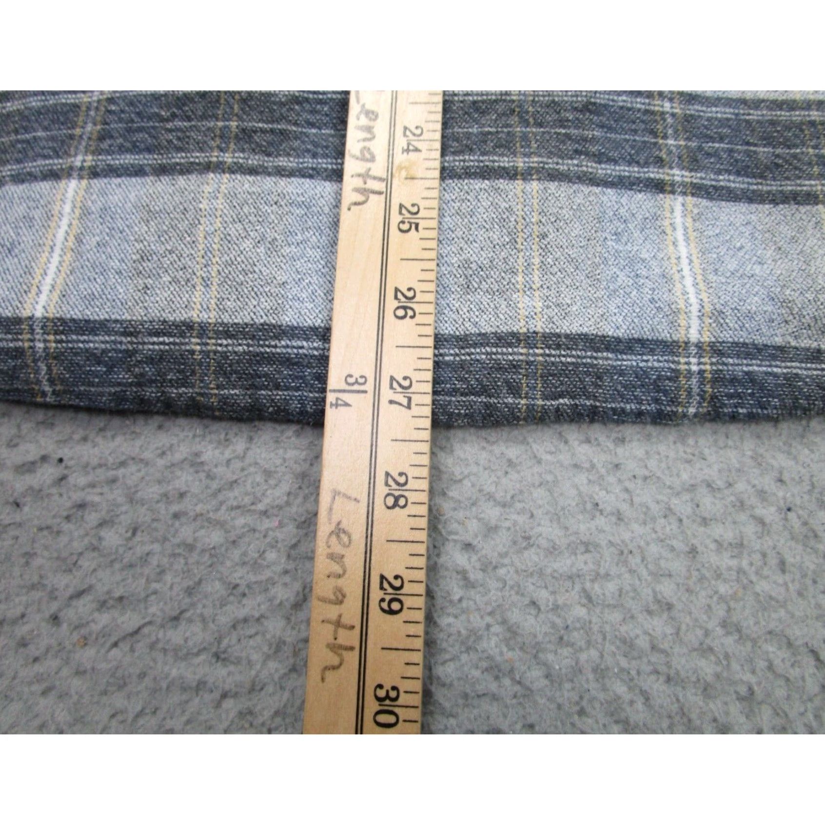 Vintage Mens Large Extra Large XL Gray Plaid Flannel Shirt Carbon 2 Cobalt Size US XL / EU 56 / 4 - 6 Thumbnail