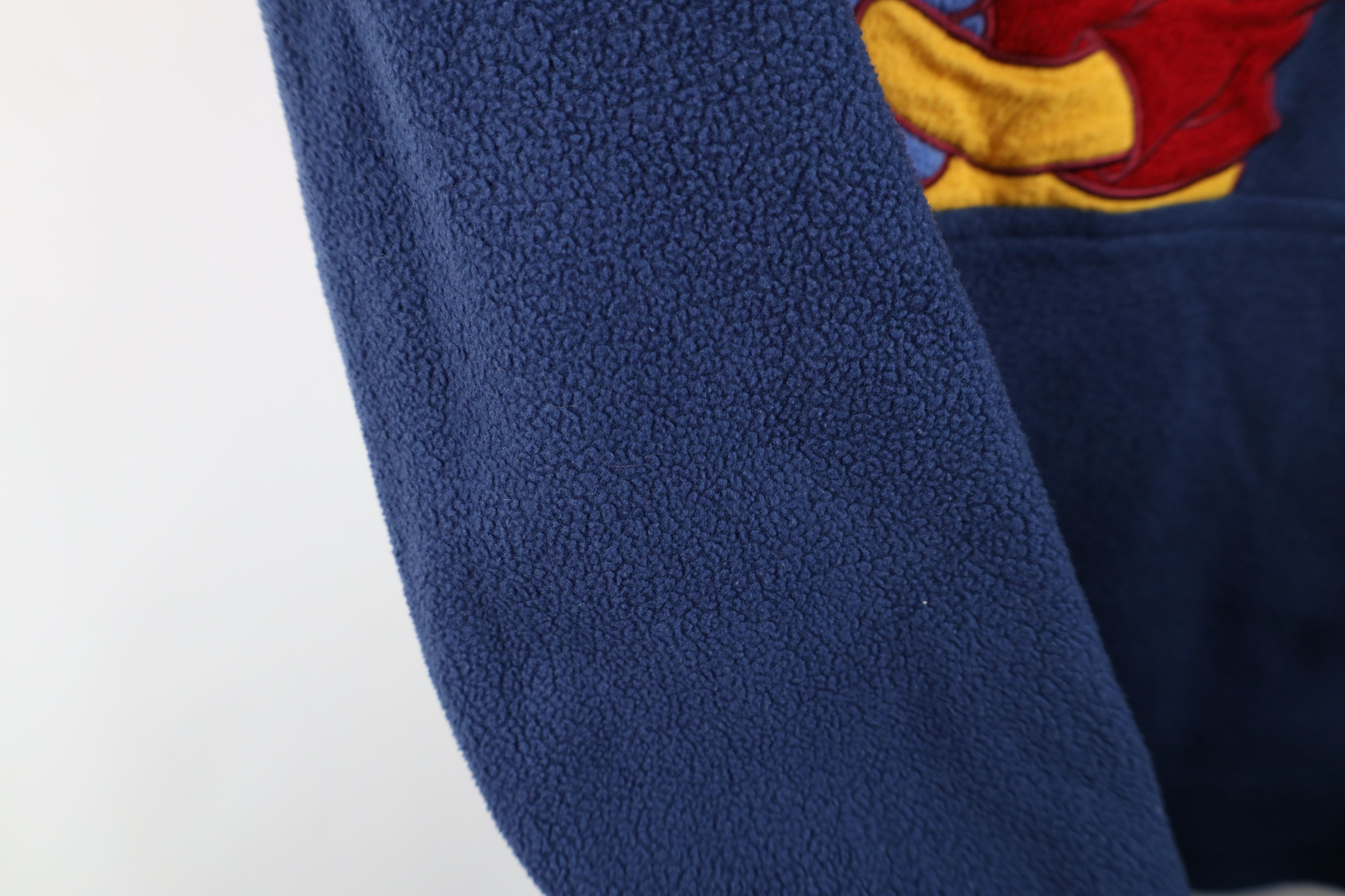 Disney Vintage 90s Disney Winnie the Pooh Fleece Hoodie Sweatshirt Size L / US 10 / IT 46 - 8 Thumbnail