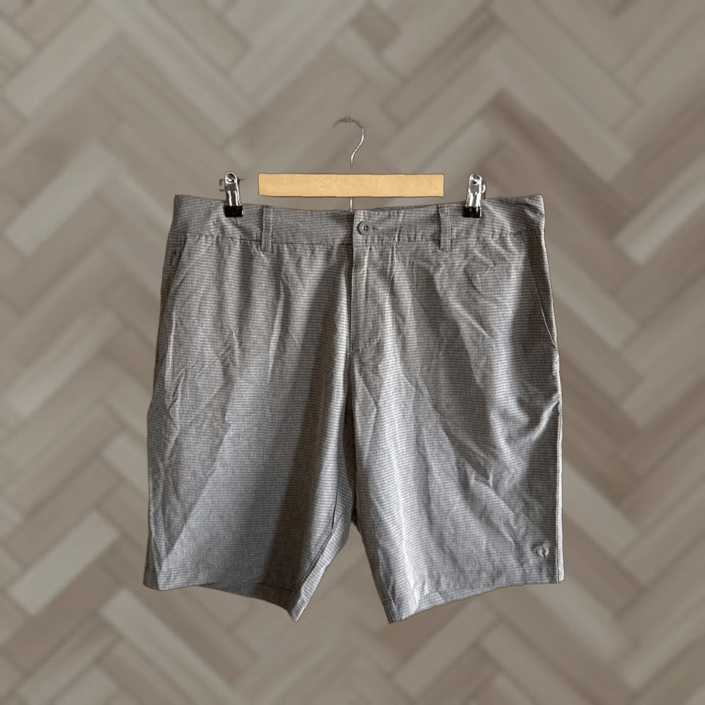 Hang Ten Hang Ten Mens Gray Hybrid Chino Shorts Size 34 W/ Drawstring Size US 34 / EU 50 - 1 Thumbnail