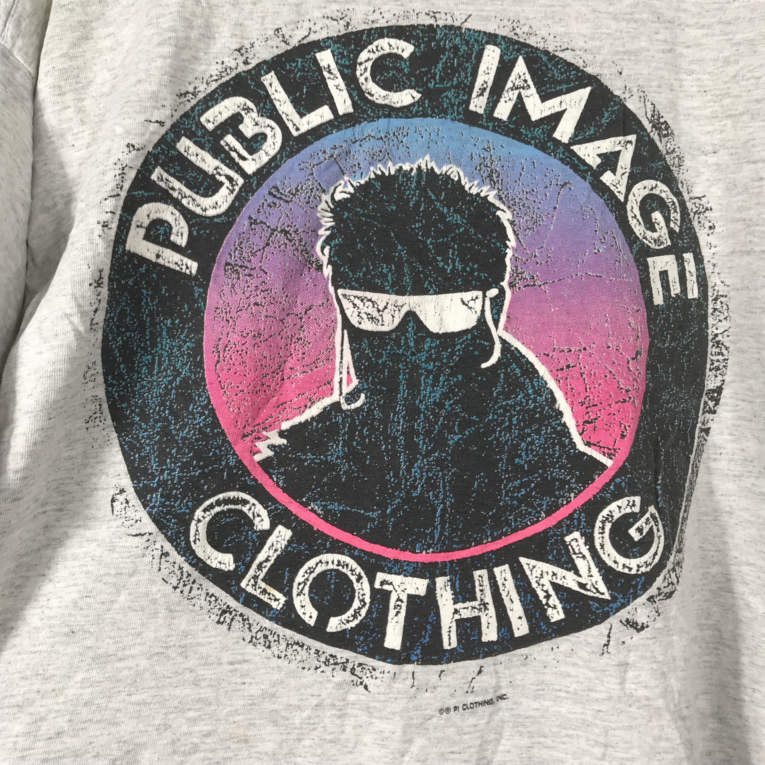 Vintage Vintage 90s Public Image Clothing Surf Skate Shirt Size US L / EU 52-54 / 3 - 4 Thumbnail