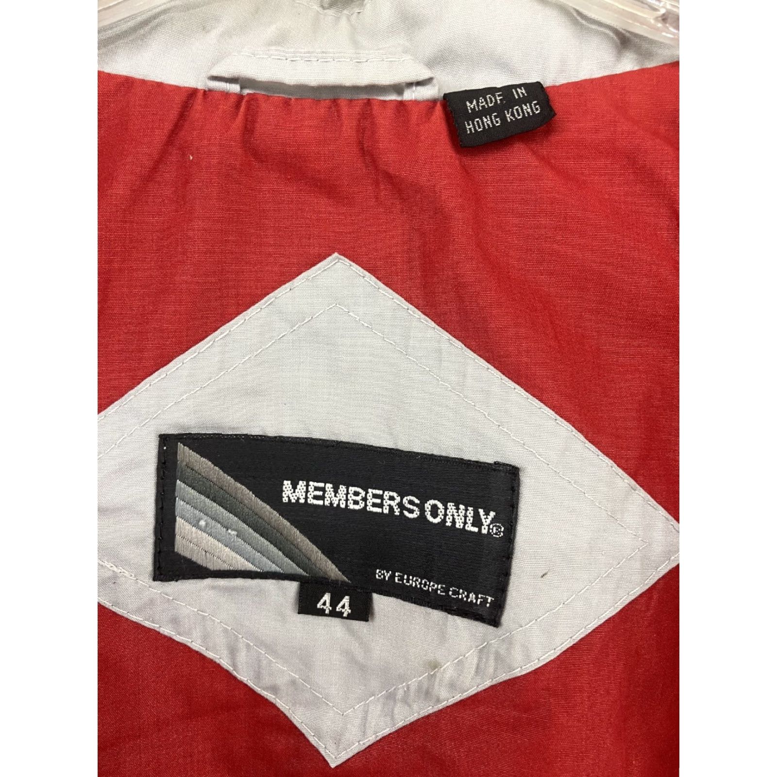 Members Only Members Only VTG Bomber Jacket Mens 44 Red Grey Lined Windbreaker Full Zip Jacket Type Dress Style Size US S / EU 44-46 / 1 - 3 Thumbnail