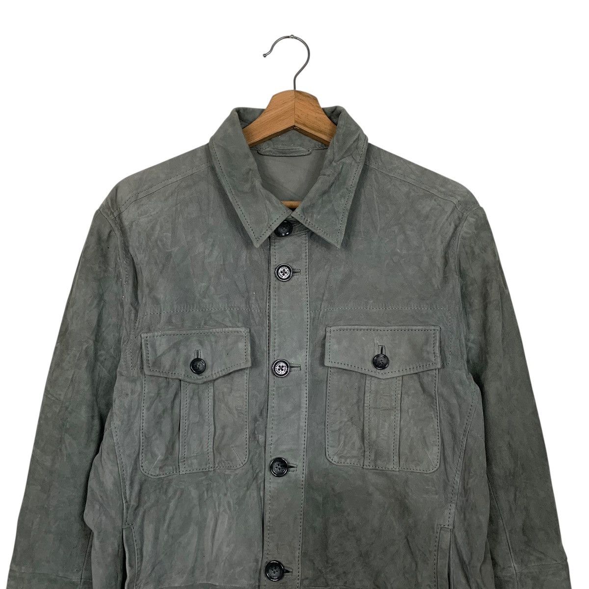 Hugo Boss Hugo Boss Suede Jacket Size US M / EU 48-50 / 2 - 2 Thumbnail