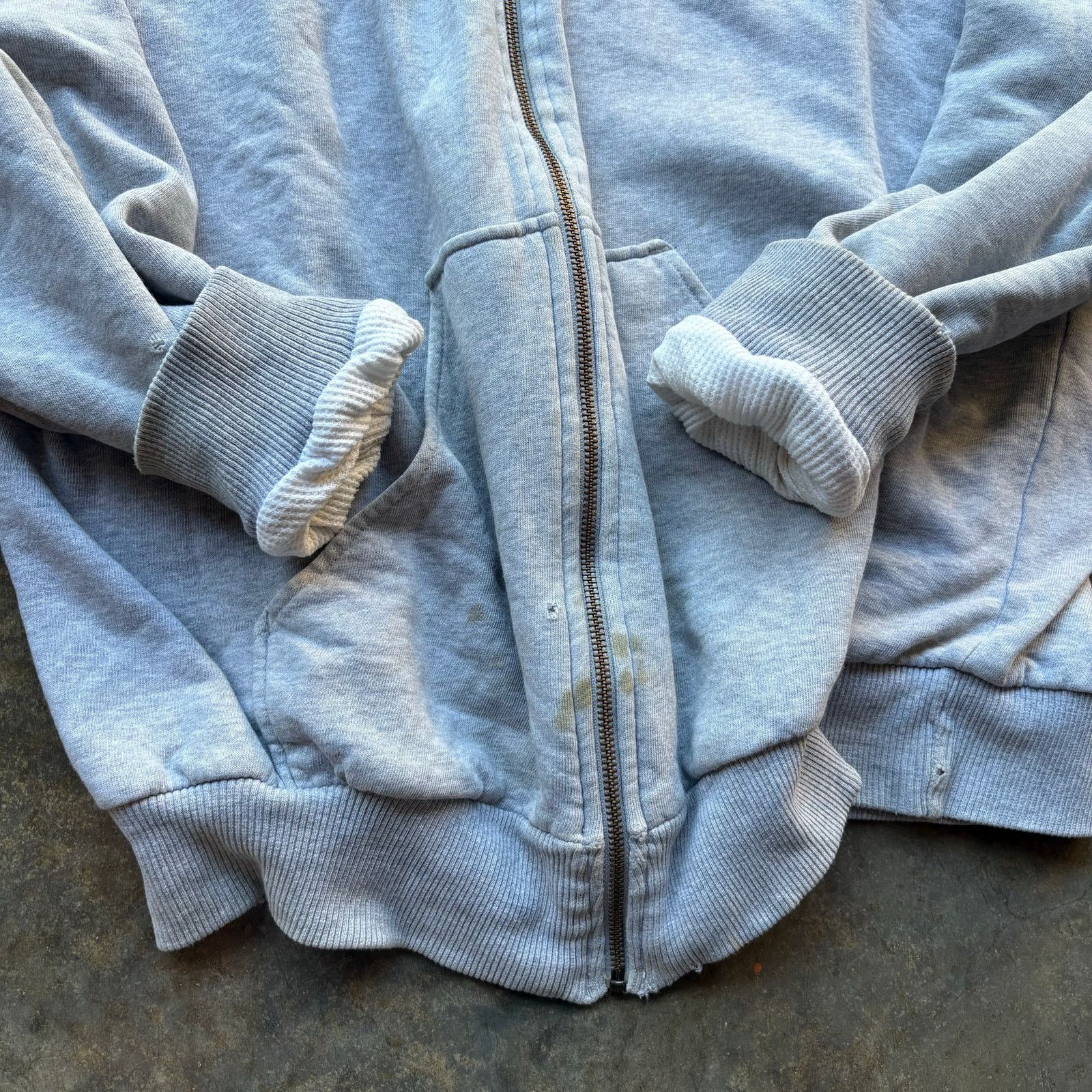 Carhartt Beautiful Vintage Waffle Thermal Carhartt Hoodie Size US XL / EU 56 / 4 - 4 Thumbnail