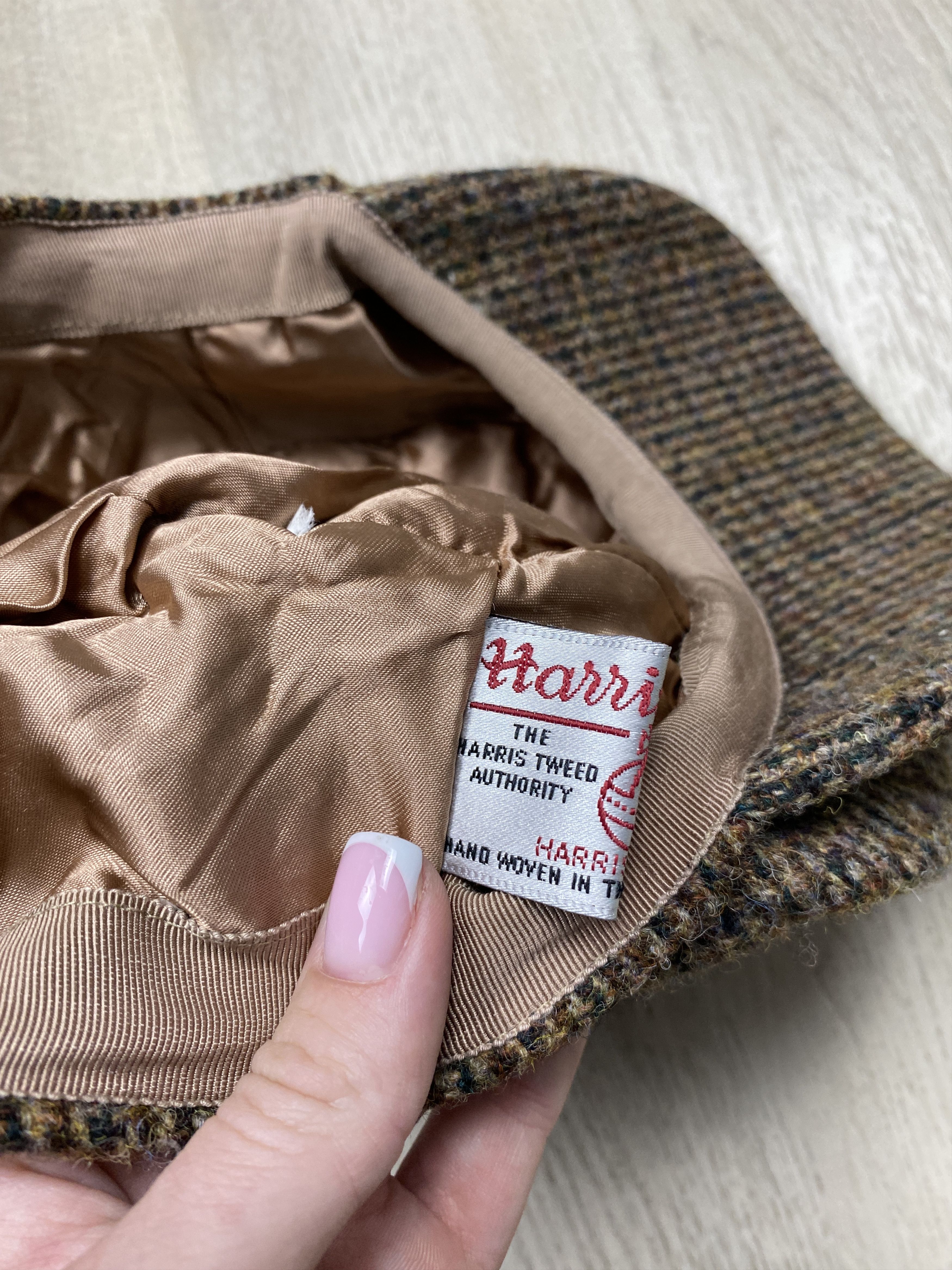 Harris Tweed Harris Tweed Wool Vintage Patchwork Baker Boy Flat Cap Hat Size ONE SIZE - 9 Thumbnail