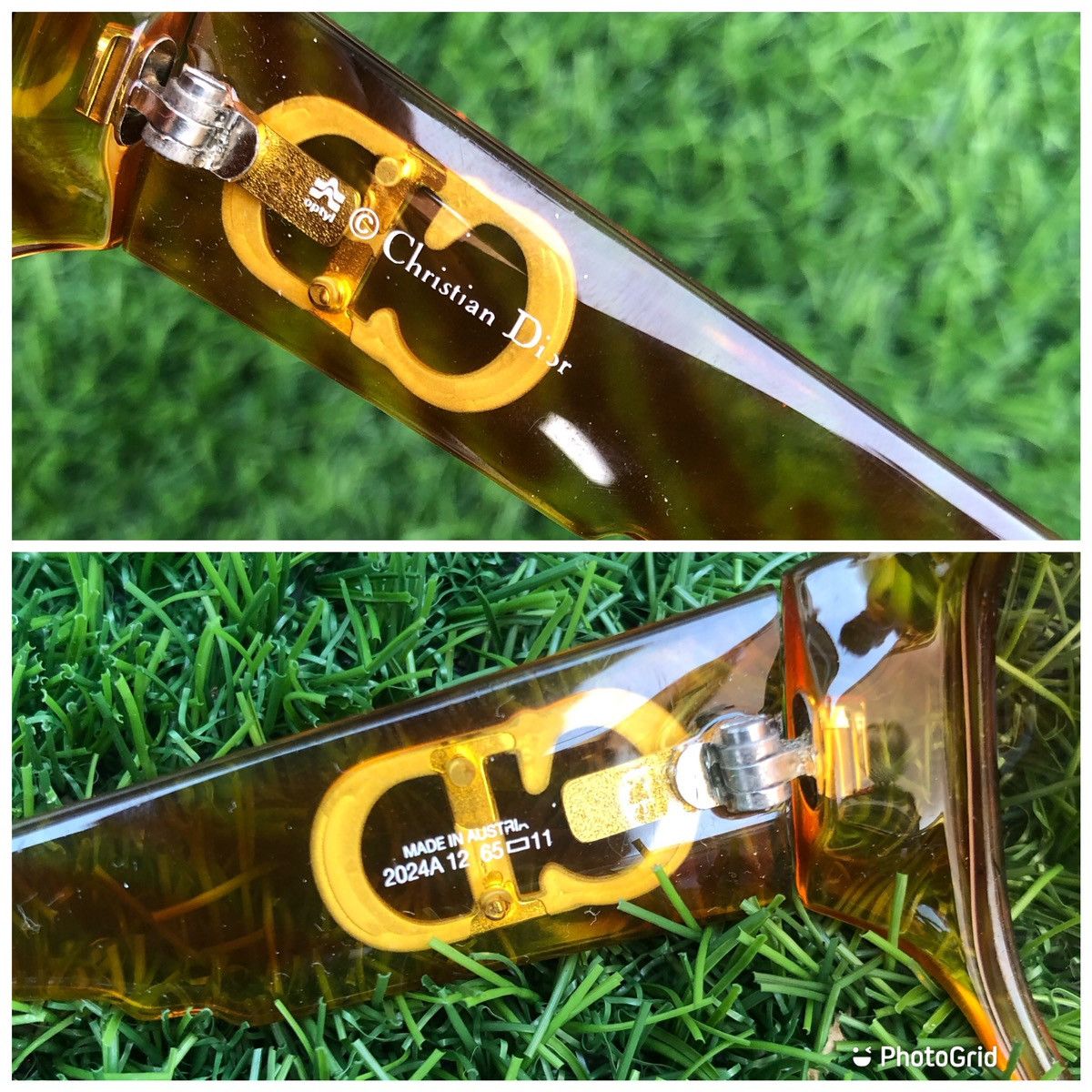 Dior 💯CHRISTIAN DIOR 2024A 12 Size 65□11 Optyl Vintage Sunglasses Size ONE SIZE - 7 Thumbnail