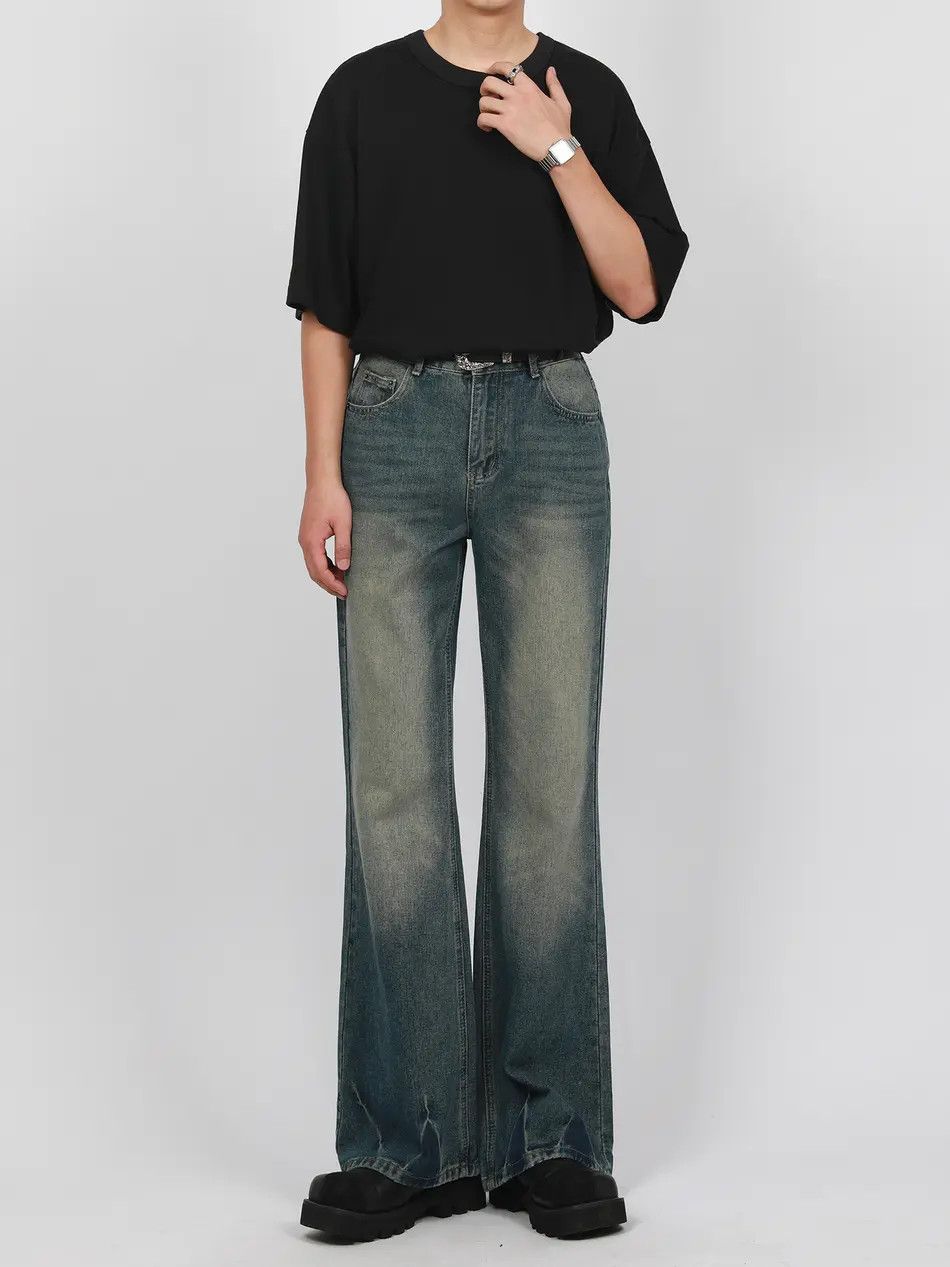 Japanese Brand × Jean Retro loose slightly flared wide leg jeans Size US 32 / EU 48 - 5 Thumbnail