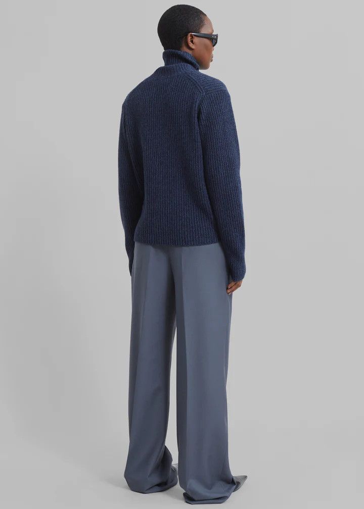 Loulou de Saison o1s22i1n1024 Sbiru Double Pleat Trousers in Grey Size 30" / US 8 / IT 44 - 3 Thumbnail