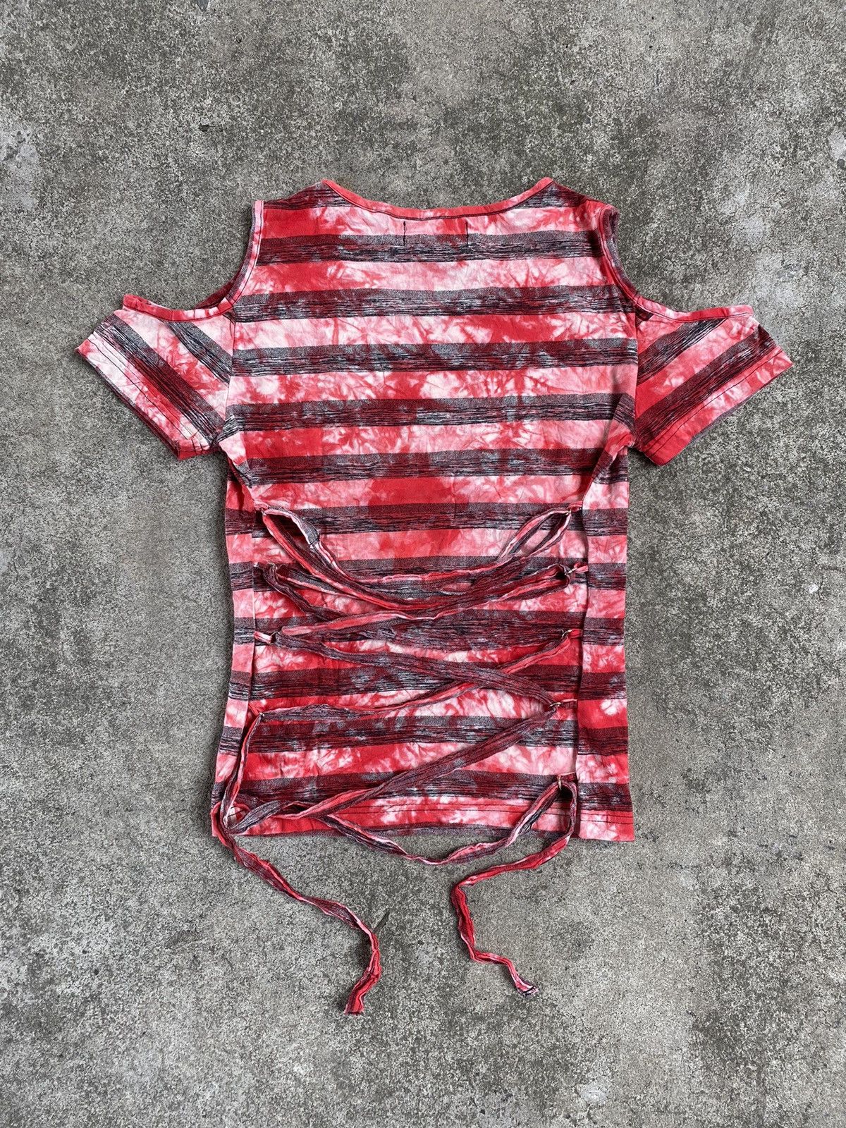 If Six Was Nine × Japanese Brand × Le Grande Bleu (L.G.B.) Blood storm laces up t-shirt (Unisex) Size US S / EU 44-46 / 1 - 1 Thumbnail