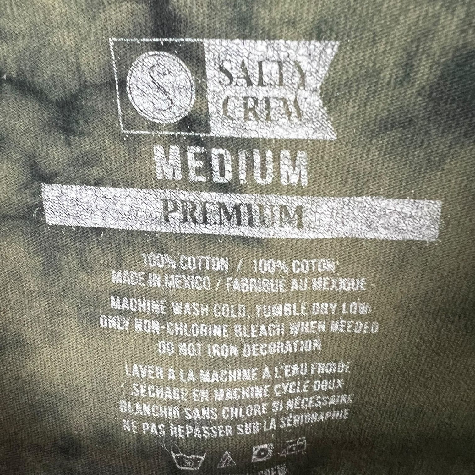 Salt Valley Men's SALTY CREW Tie-Dye Logo T-Shirt Size M Premium Cotton Size US M / EU 48-50 / 2 - 3 Thumbnail
