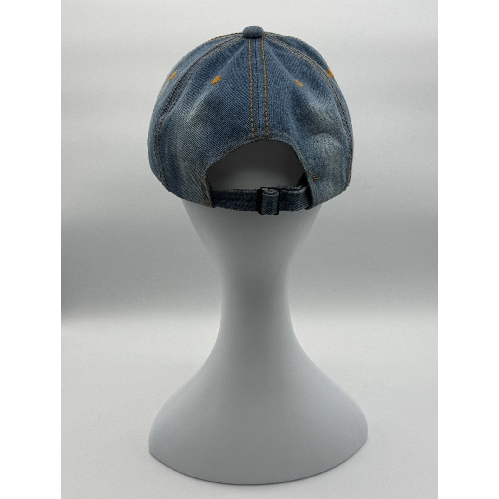 Other Bedazzled Denim Rhinestone Cap Adjustable Strap Hat Size ONE SIZE - 3 Thumbnail