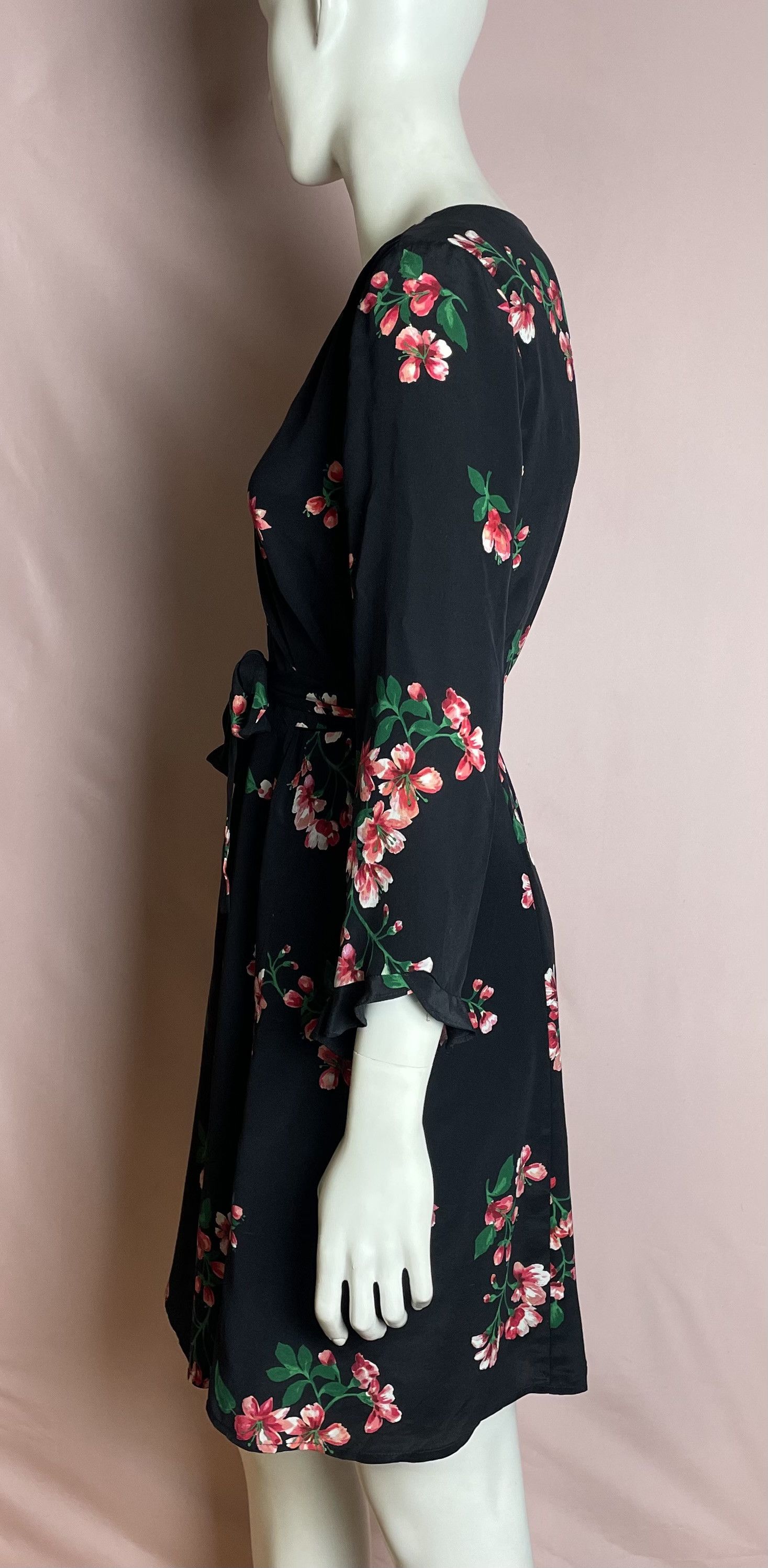 Sezane Sezane Elsa Silk Bouquet Print Floral Mini Dress EU 38 Size S / US 4 / IT 40 - 6 Thumbnail