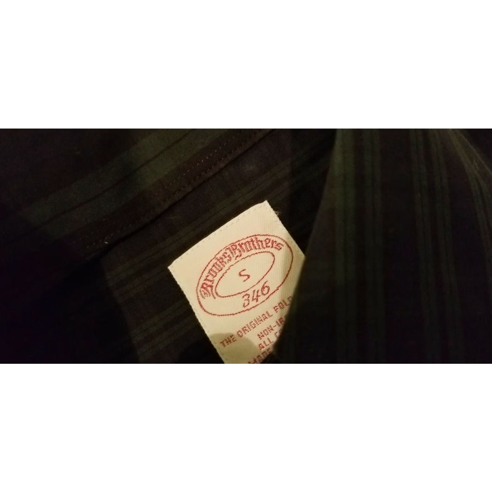 Brooks Brothers Brooks Brothers Dress Shirt Mens S Green Cotton Button Shirt Size 36R - 3 Thumbnail