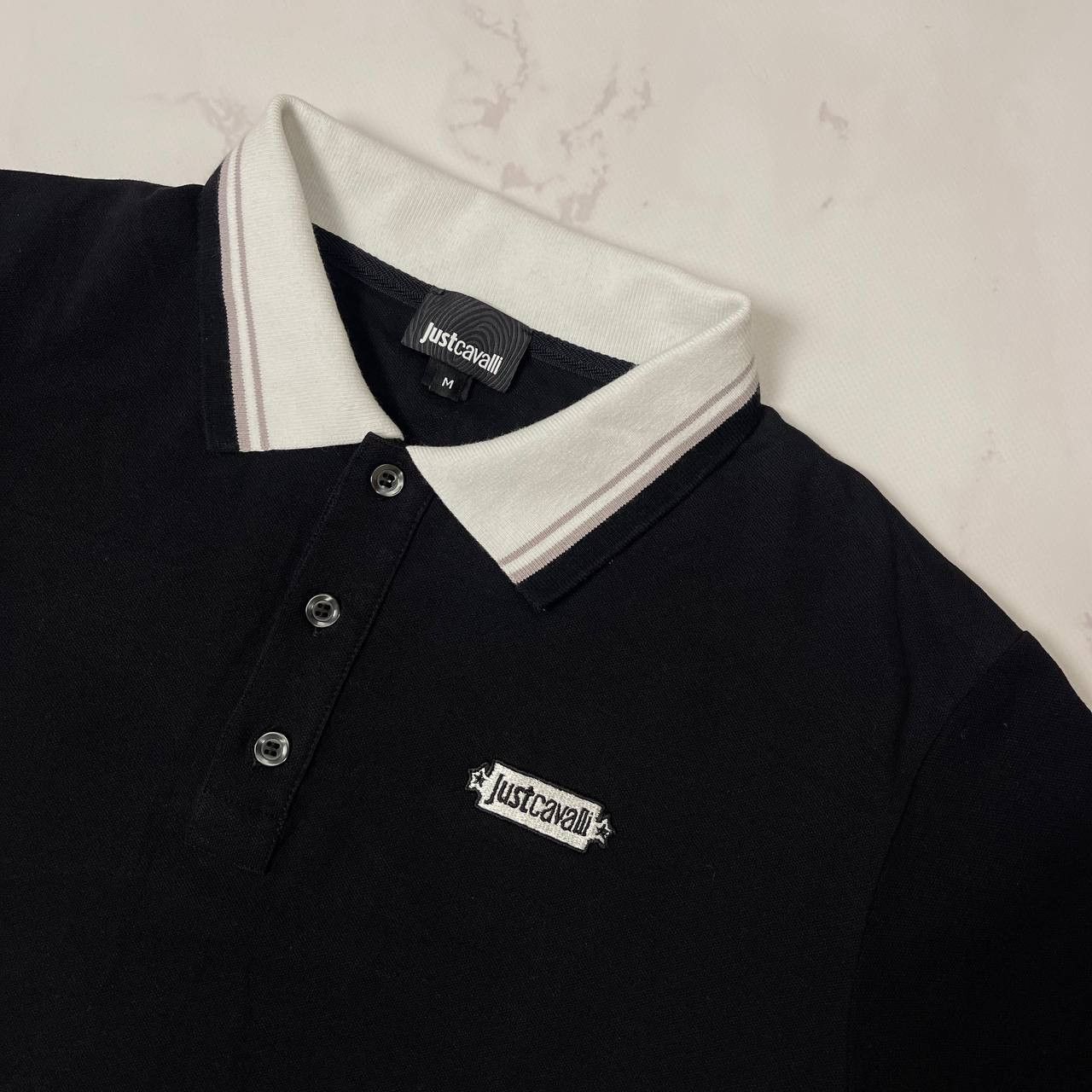 Just Cavalli Just Cavalli Polo Shirt Size M Mens Slim Fit Black Cotton Size US M / EU 48-50 / 2 - 6 Thumbnail