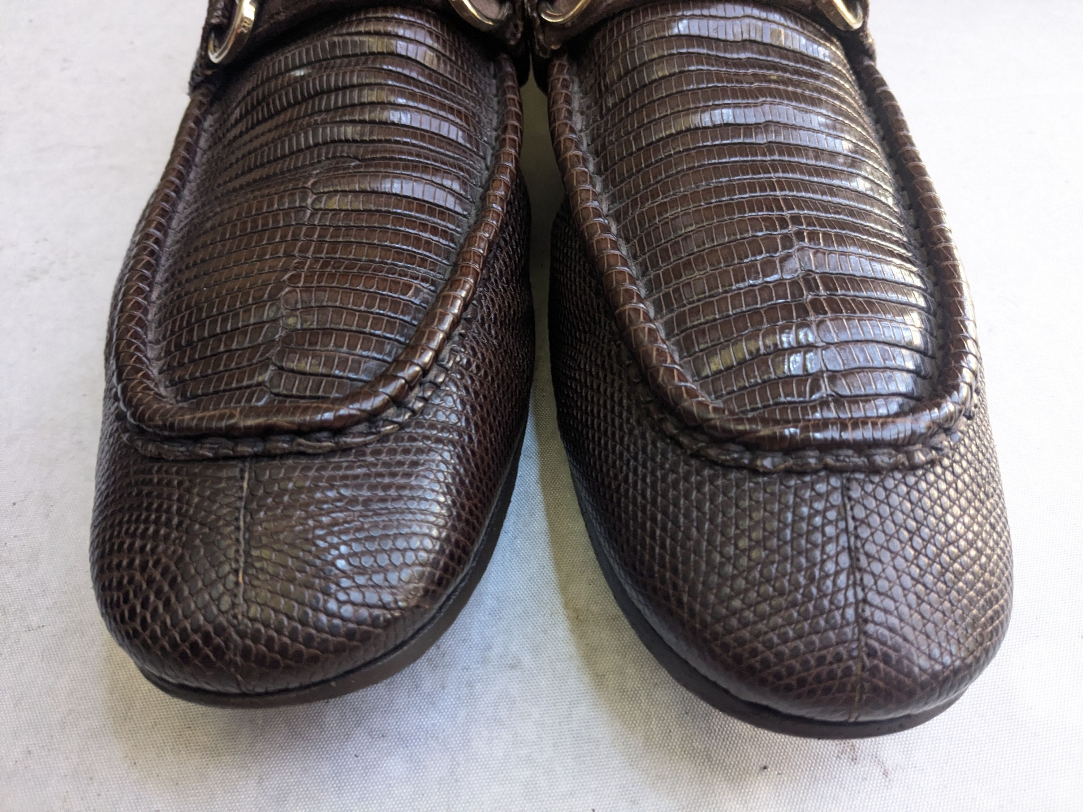 Gucci Gucci Horsebit Loafers Brown Lizard Leather 11.5 Slip On Size US 11.5 / EU 44-45 - 4 Thumbnail