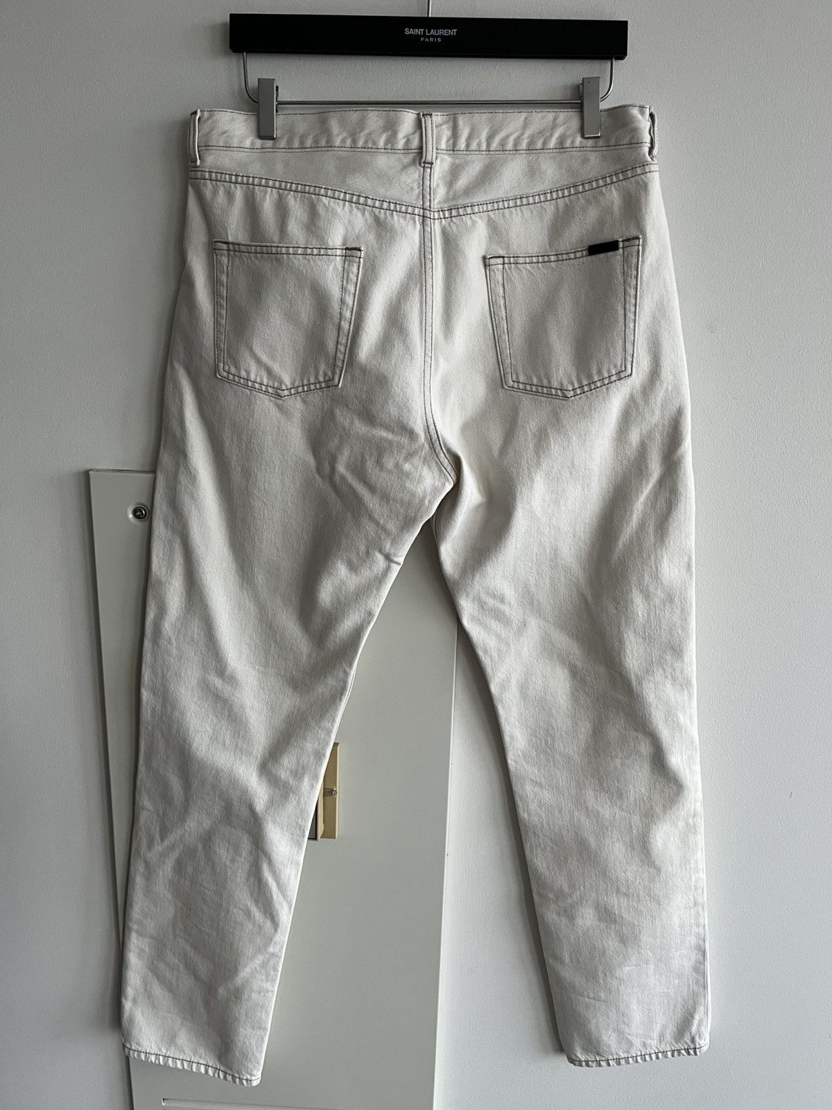 Hedi Slimane × Saint Laurent Paris × Yves Saint Laurent Super Runway Saint Laurent D31 Denim Jeans Brand New Size US 33 - 17 Thumbnail