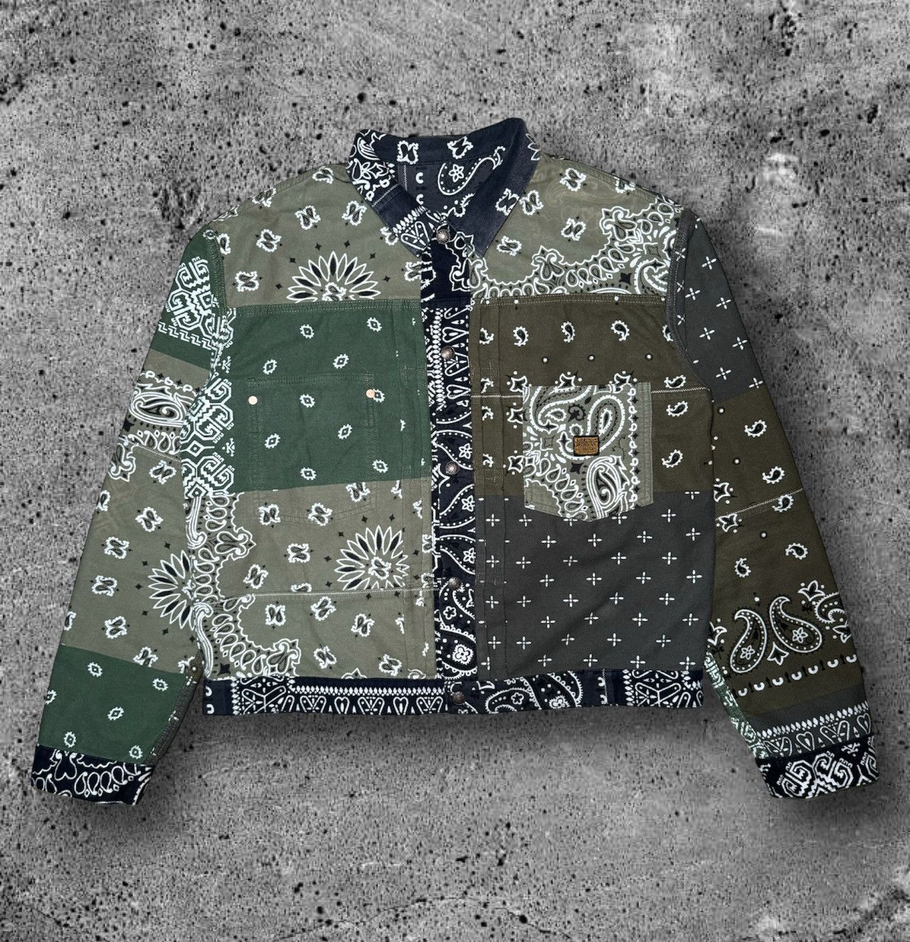 Kapital KAPITAL “REVERSIBLE BANDANA TRUCKER JACKET” Size US XL / EU 56 / 4 - 7 Thumbnail