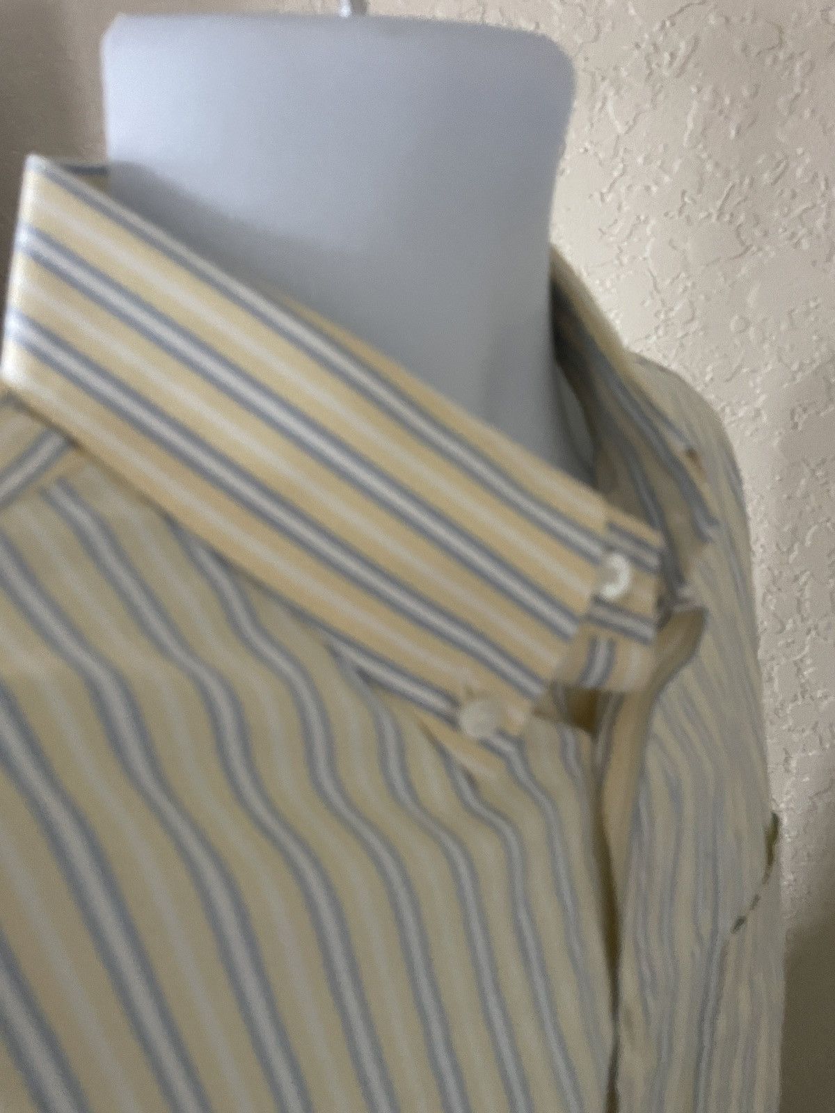 Loro Piana Striped Button down 100% cotton shirt Size US XL / EU 56 / 4 - 7 Thumbnail