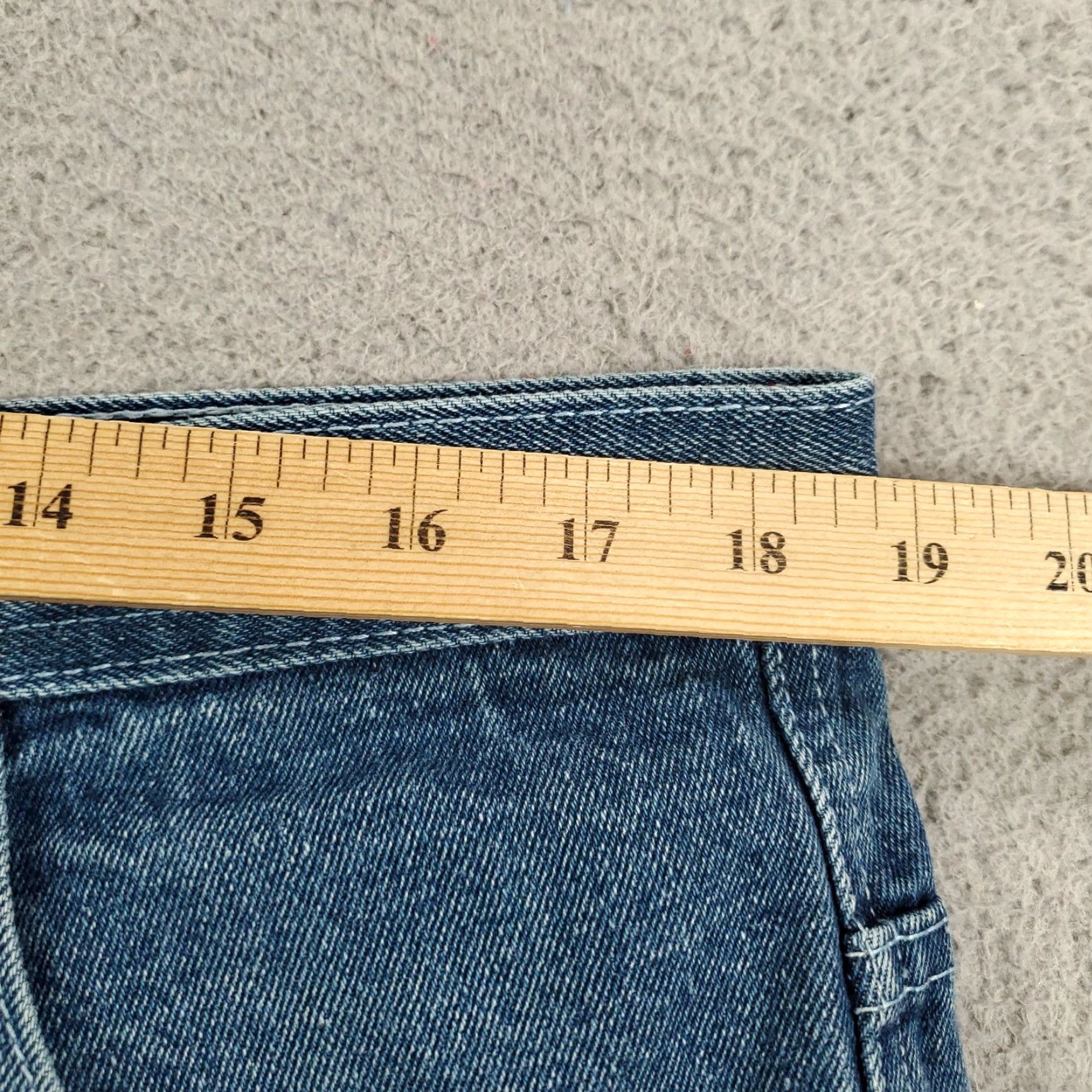 Denime Mens Denim Short 36 Jorts Hip Hop Grunge Relaxed Fit 36x13 Blue Denim Casual 90s Mens Bermuda Shorts Regular 5-Pocket Size US 36 / EU 52 - 2 Thumbnail