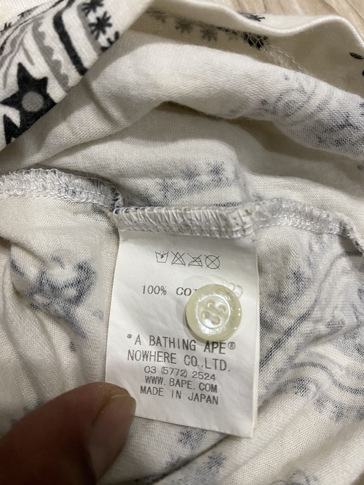 Bape Paisley Button Up S/S Shirt Size US M / EU 48-50 / 2 - 9 Thumbnail