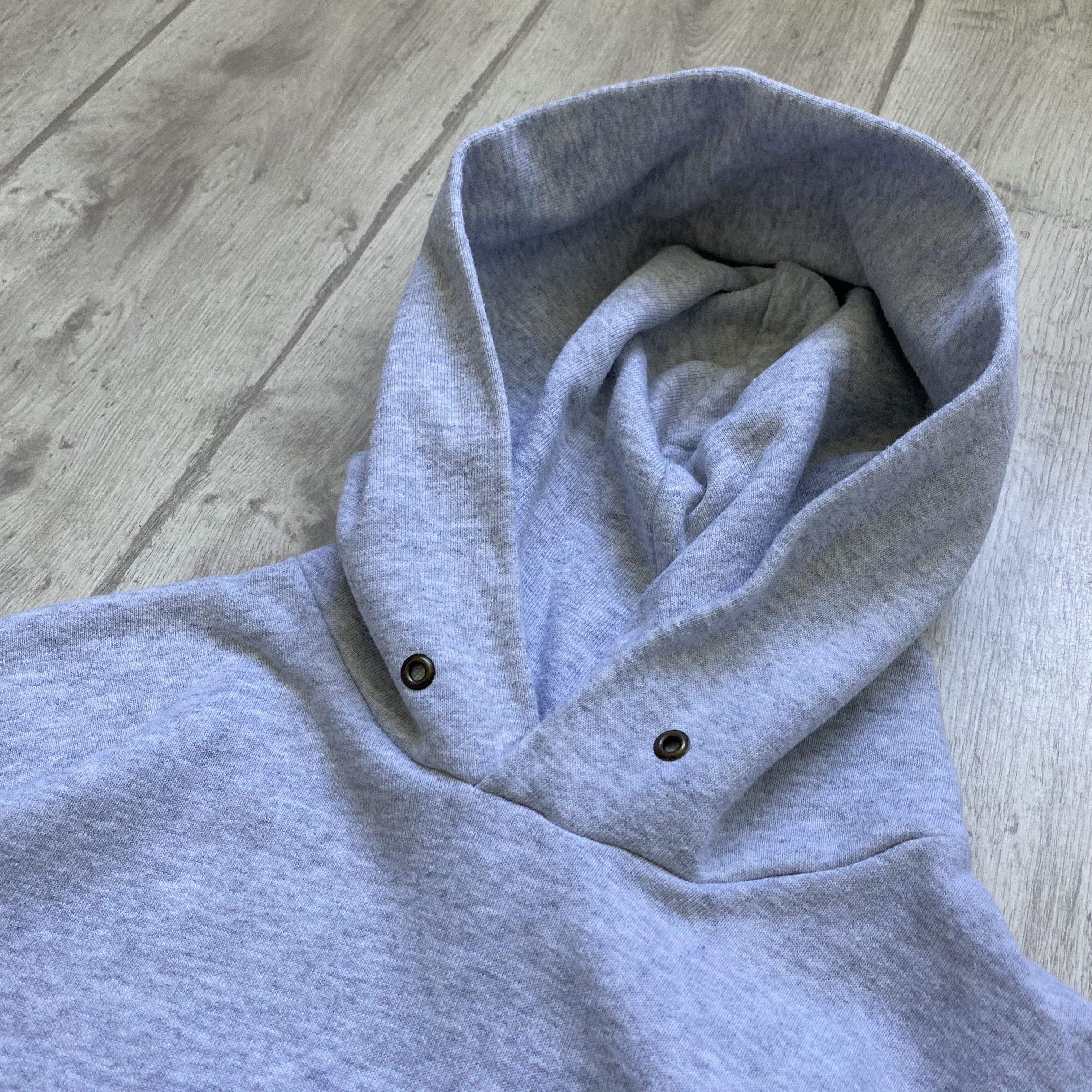 Fruit Of The Loom 🍇 Vintage FOTL blank hoodie Gray Russell Athletic style Size US L / EU 52-54 / 3 - 6 Thumbnail