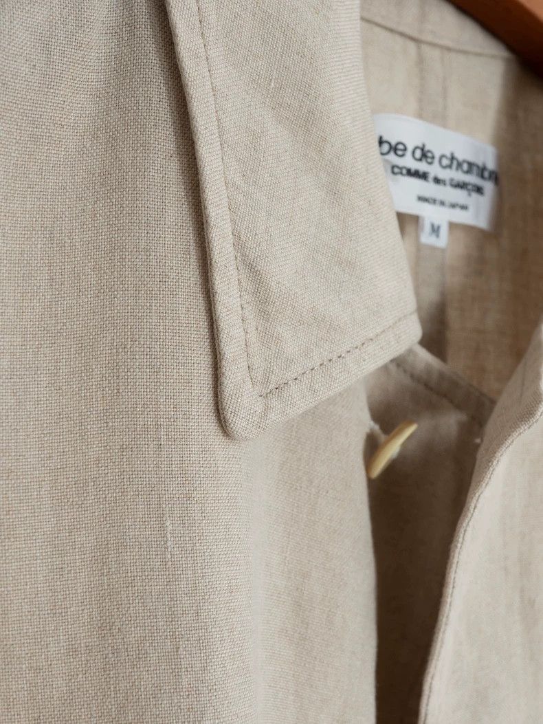 Comme des Garcons Comme des Garcons Beige linen coat Size M / US 6-8 / IT 42-44 - 4 Thumbnail
