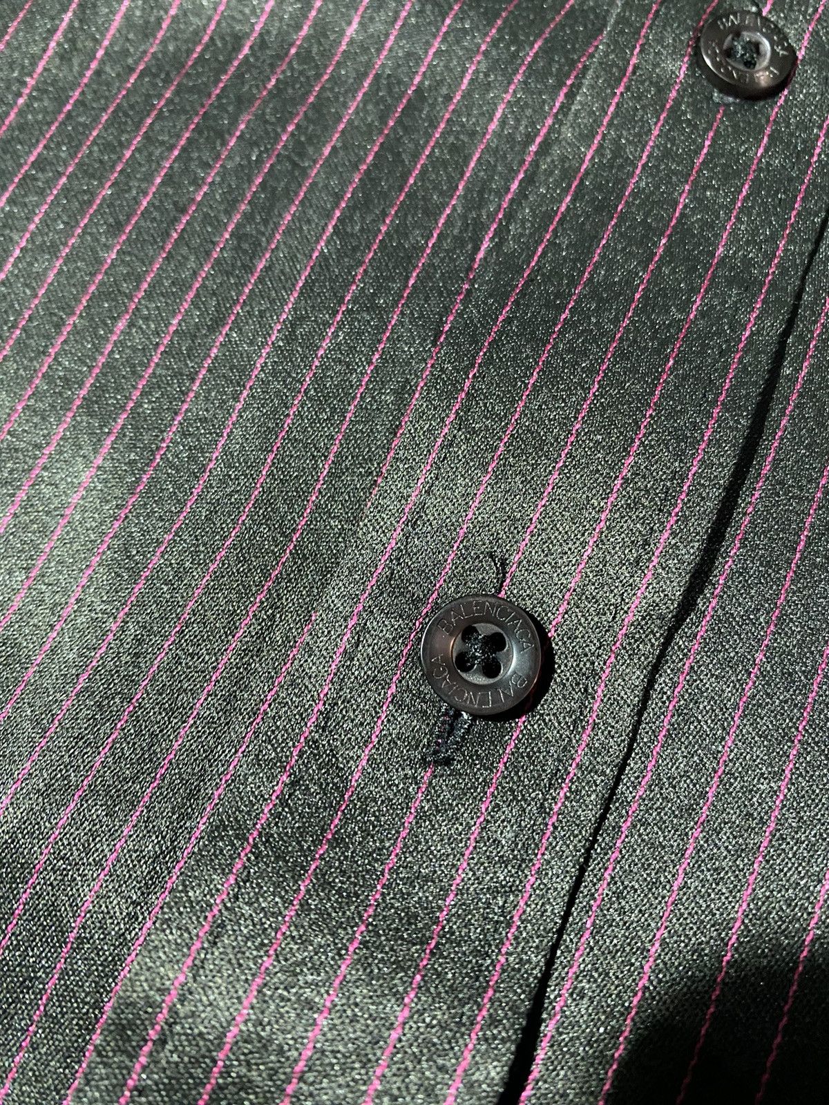 Balenciaga 2000s Balenciaga - Button Up Striped Shirt Size US M / EU 48-50 / 2 - 8 Thumbnail