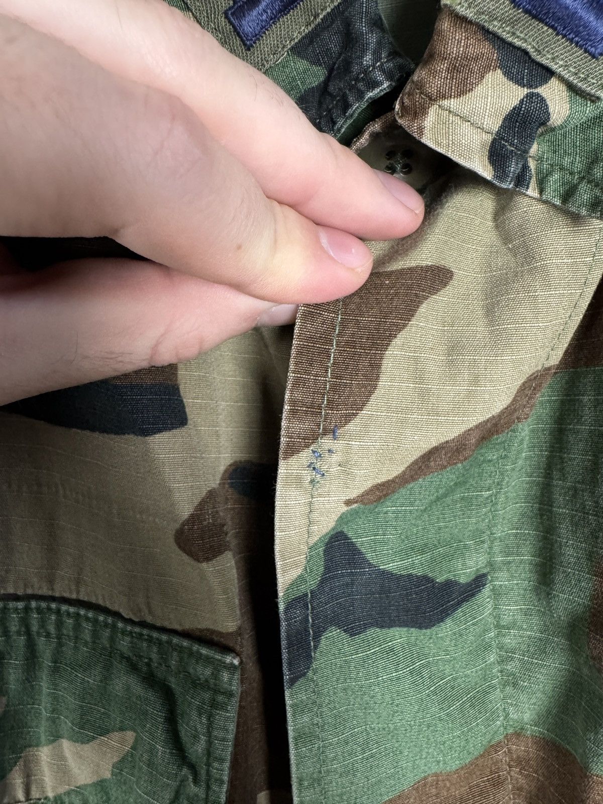 Vintage US ARMY Military Combat Camo Jacket Shirt U.S. Air Force Size US S / EU 44-46 / 1 - 16 Thumbnail