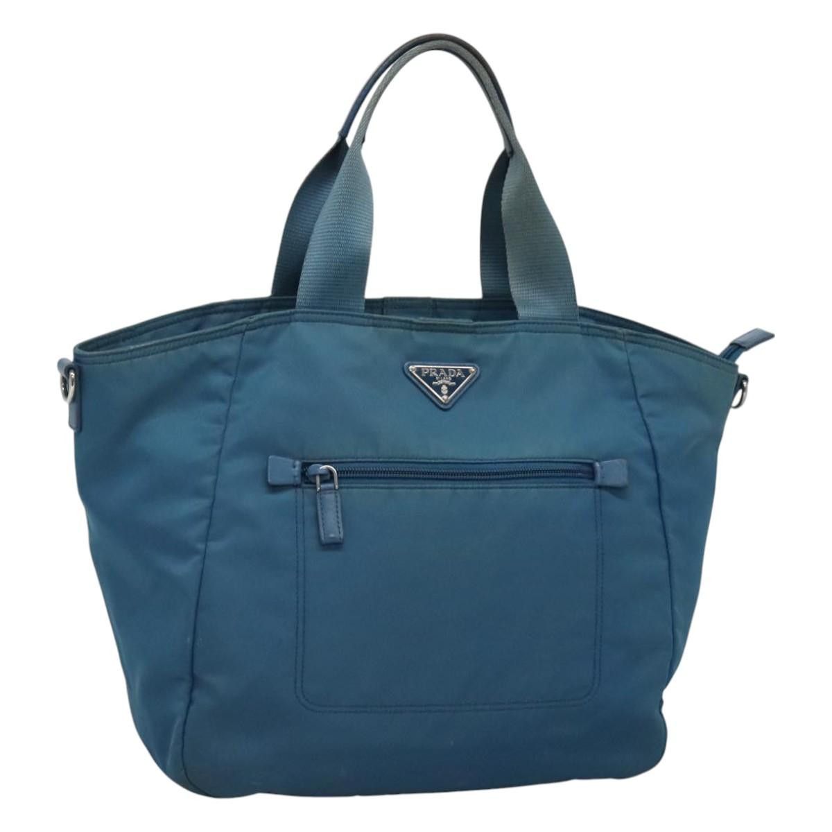 Prada PRADA Hand Bag Nylon Blue Size ONE SIZE - 1 Thumbnail