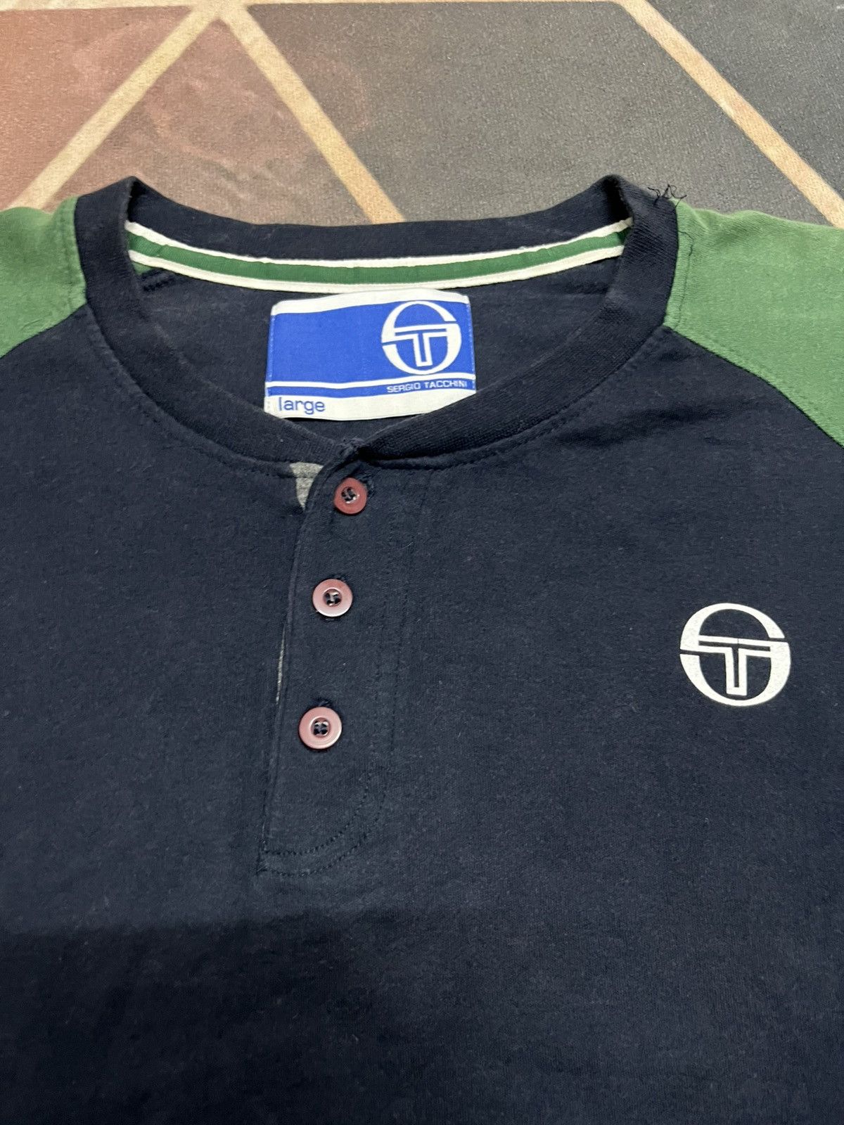 Sergio Tacchini 💥Sergio Tacchini Backnumber 76 Tee Size US L / EU 52-54 / 3 - 5 Thumbnail