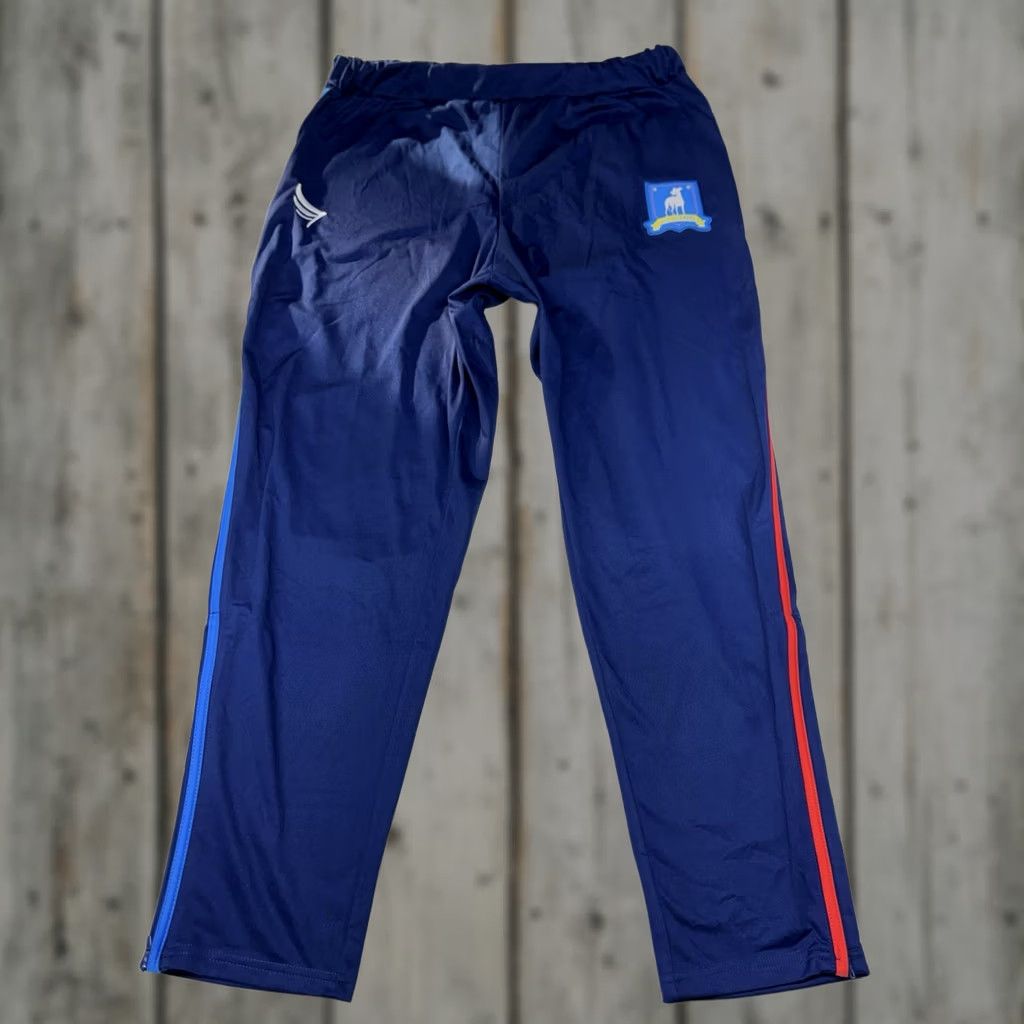ESPIRIT Ted Lasso AFC RICHMOND Men's L Blue Track Pants Zippered Bottom Spirit Costume Size US 33 - 1 Thumbnail