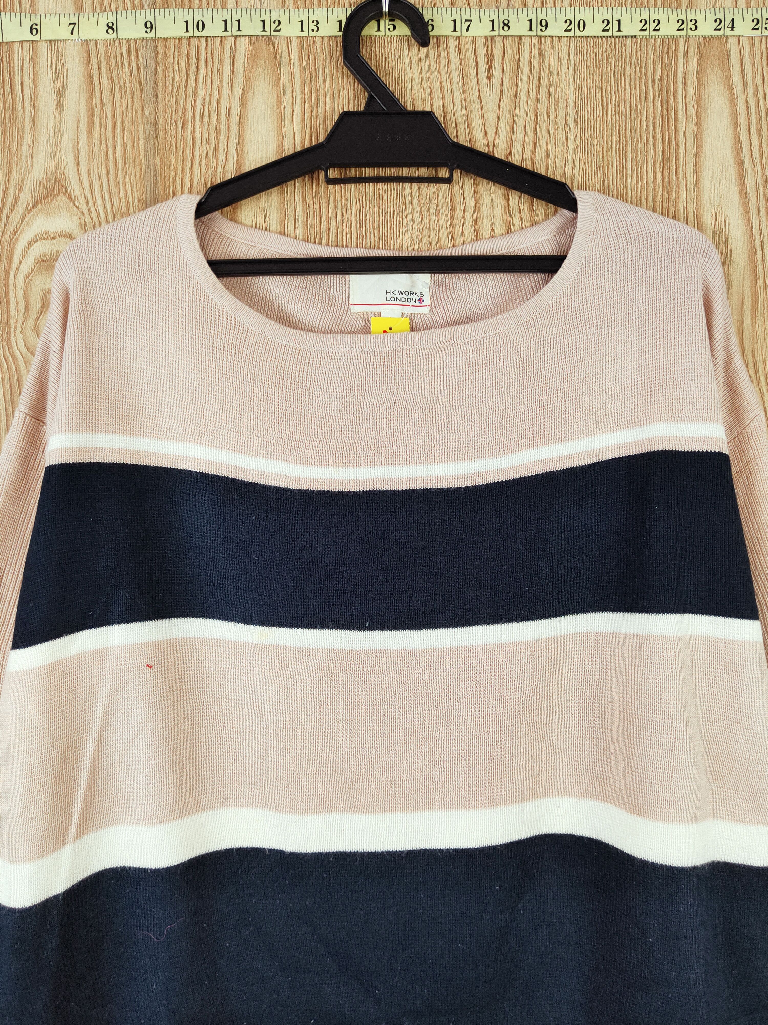 Japanese Brand × Vintage HK Works London Light Pink Knitwear Sweatshirts #W754 Size US L / EU 52-54 / 3 - 2 Thumbnail