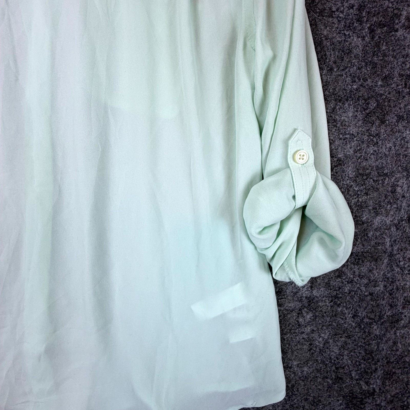 Loft Ann Taylor LOFT Shirt Womens XS P Green Office Siren Chic Size XS / US 0-2 / IT 36-38 - 2 Thumbnail