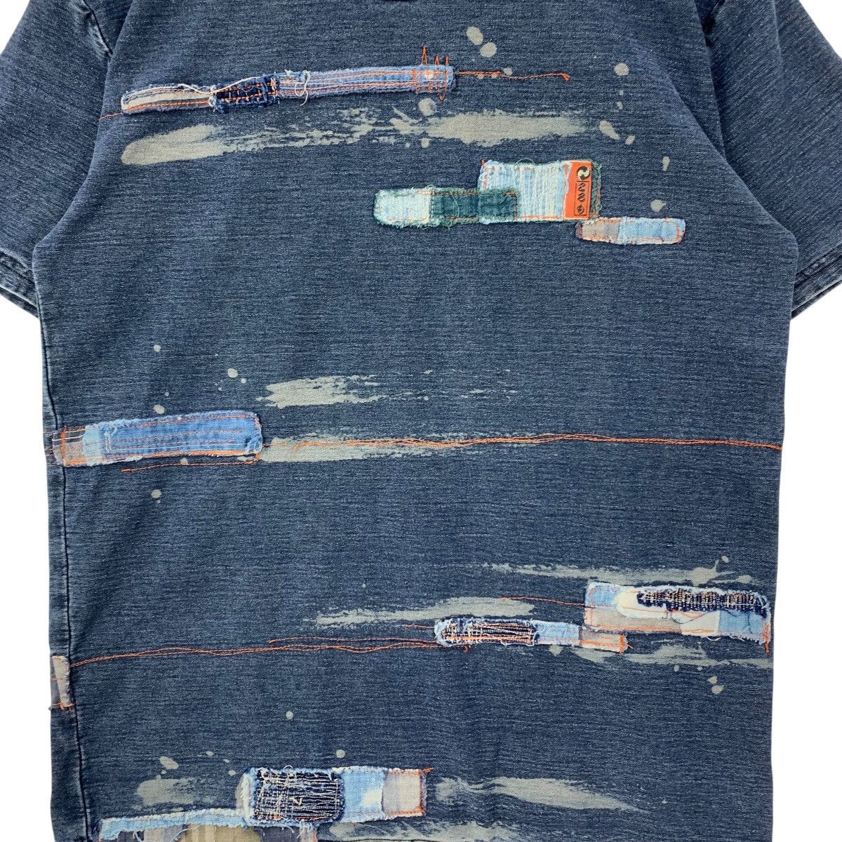 Vintage Vintage AUSTERE INDIGO Patchwork Japanese Band Shirt Size US M / EU 48-50 / 2 - 3 Thumbnail