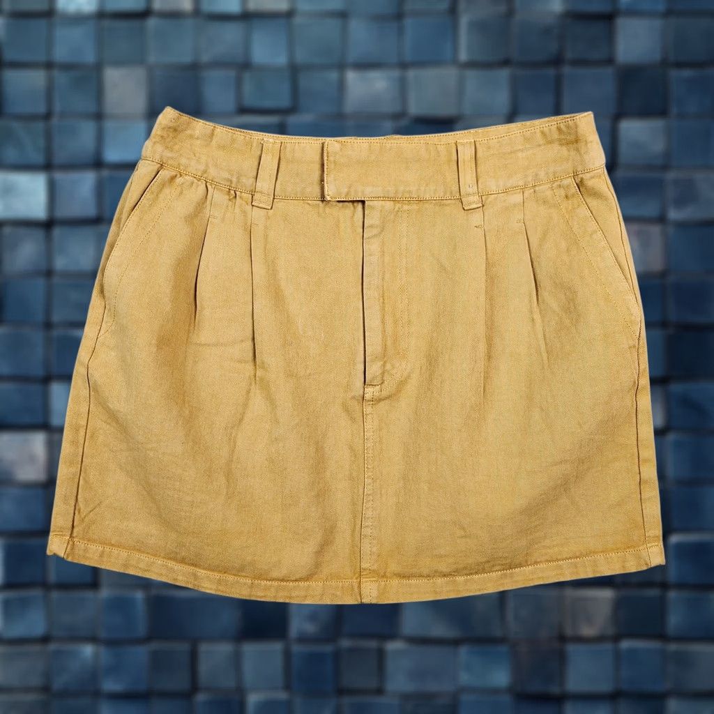 Free People Free People Skirt Womens Sz 8 Golden Syrup Yellow Mini Denim Cotton Size 30" / US 8 / IT 44 - 1 Thumbnail