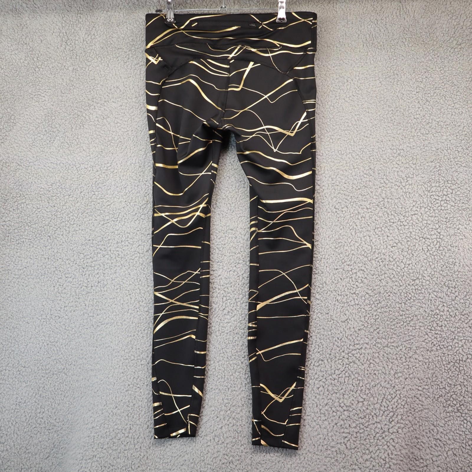 Nike Nike Tights Women Medium Icon Metallic CU3333-010 Leggings Size 32" / US 10 / IT 46 - 7 Thumbnail