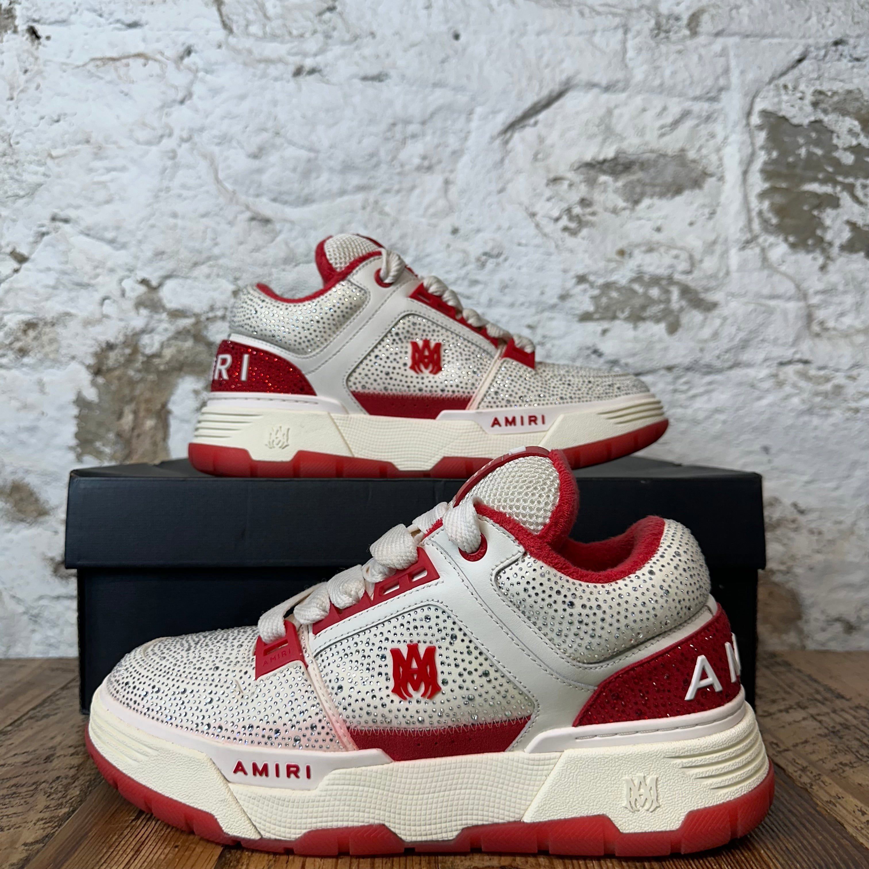 Amiri Amiri MA-1 Crystal Red White Cream Sneaker Sz 10 (43) Size US 10 / EU 43 - 1 Thumbnail