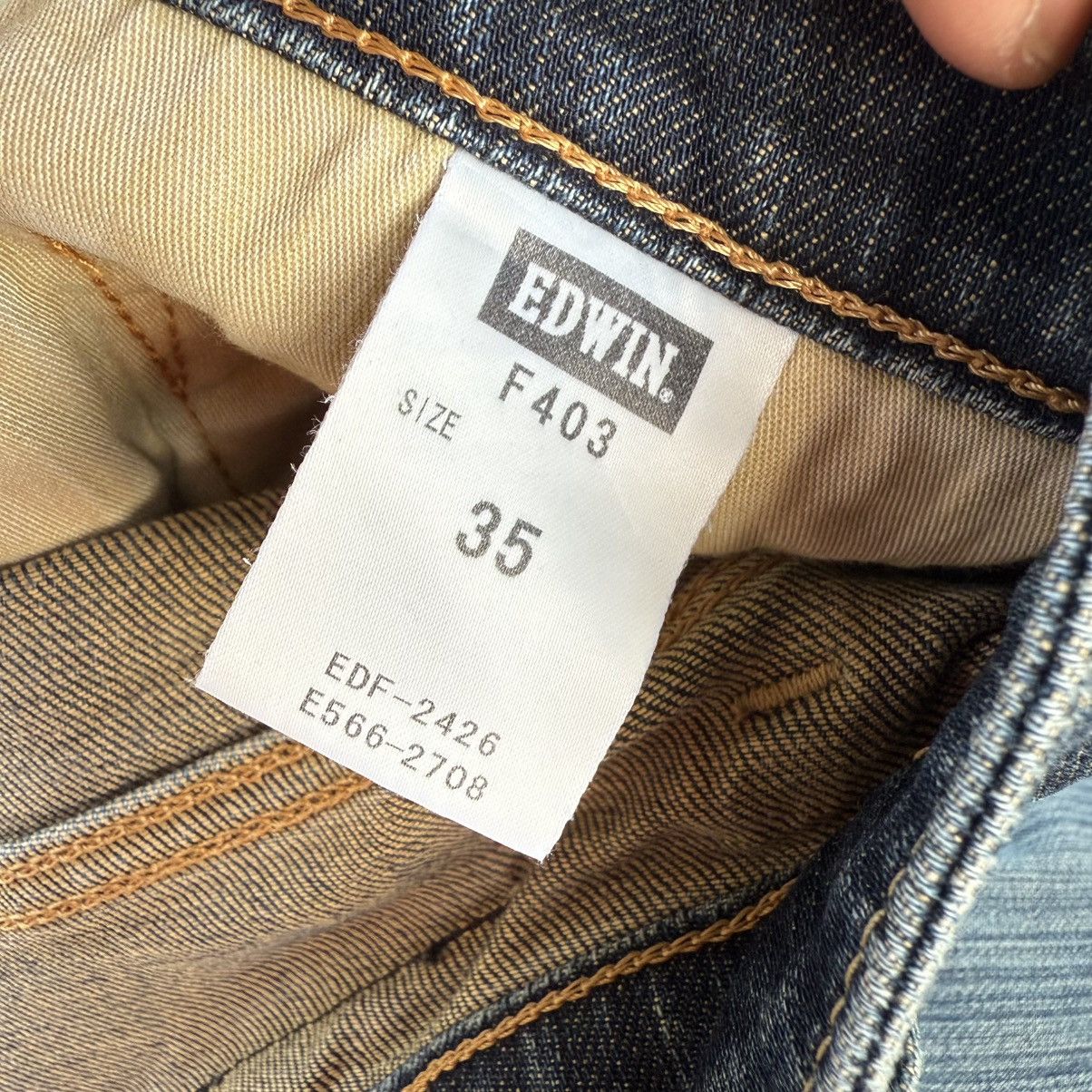 Edwin × Jean × Vintage VINTAGE EDWIN FADED JEAN RIPPED DENIM PANTS Size US 35 - 12 Thumbnail