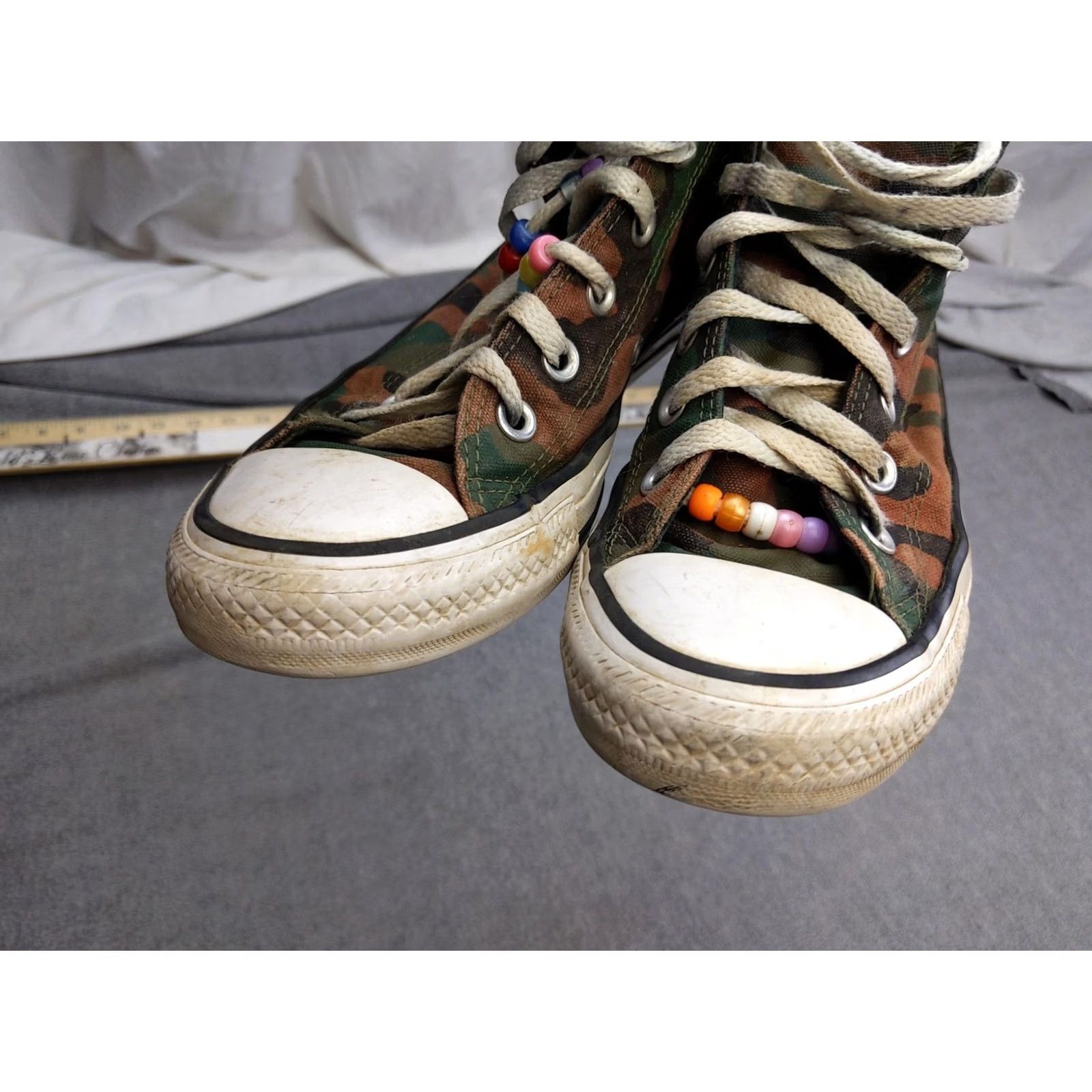 Converse Converse Chuck Taylor All Star High Top Sneaker Mens 5.5 Womens 7.5 Camouflage Green Rose 162875C Size M / US 6-8 / IT 42-44 - 5 Thumbnail