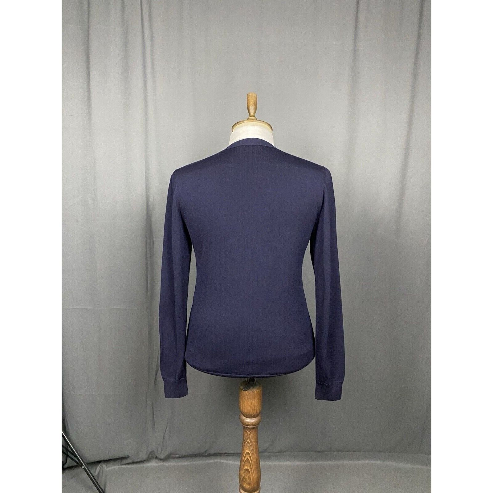 Louis Vuitton Louis Vuitton Men's Blue Wool Cardigan Sweater Size M Size US M / EU 48-50 / 2 - 7 Thumbnail