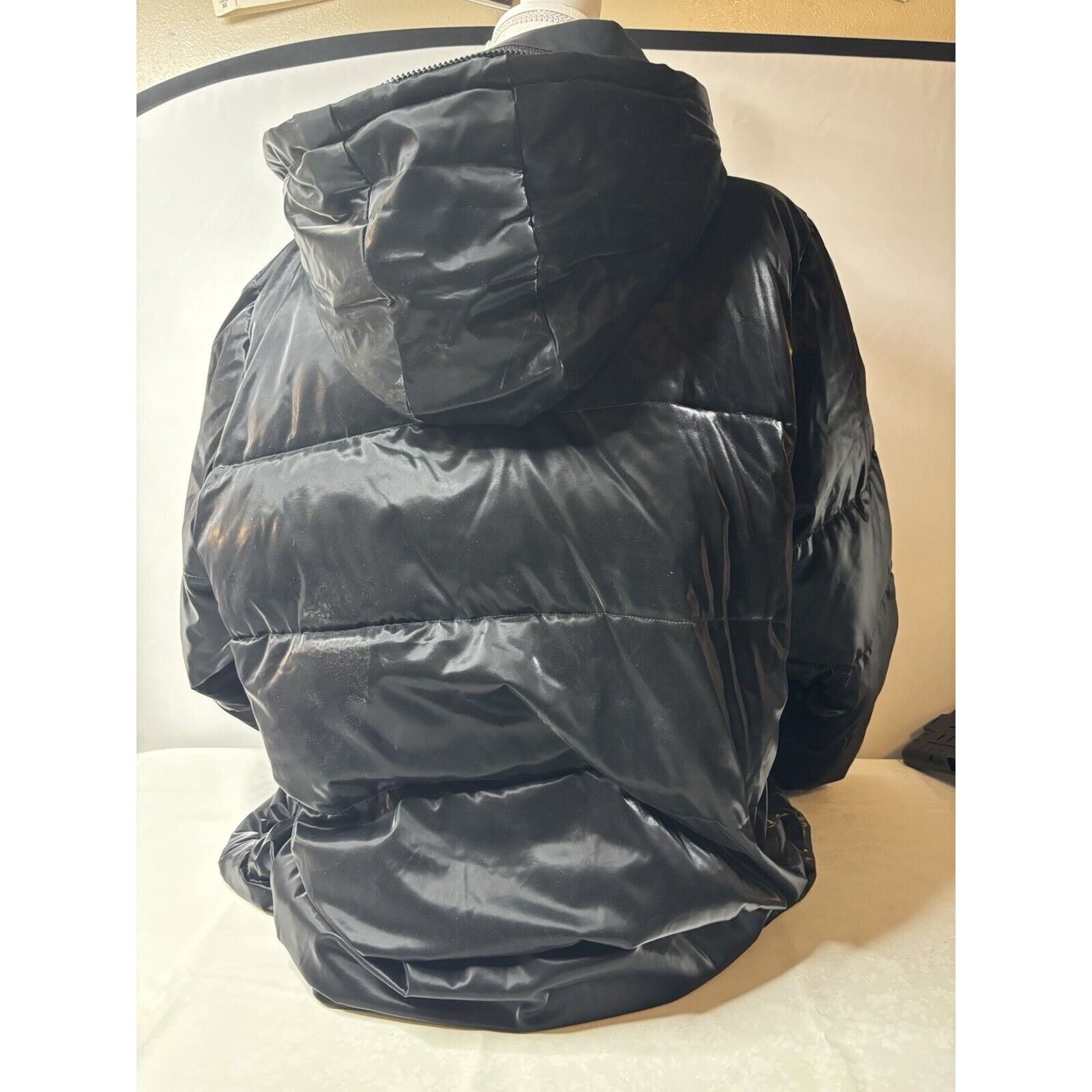 & Other Stories Arctic Expedition Liquid Shine Puffer Coat w/ Stand Collar Size XL / US 12-14 / IT 48-50 - 3 Thumbnail