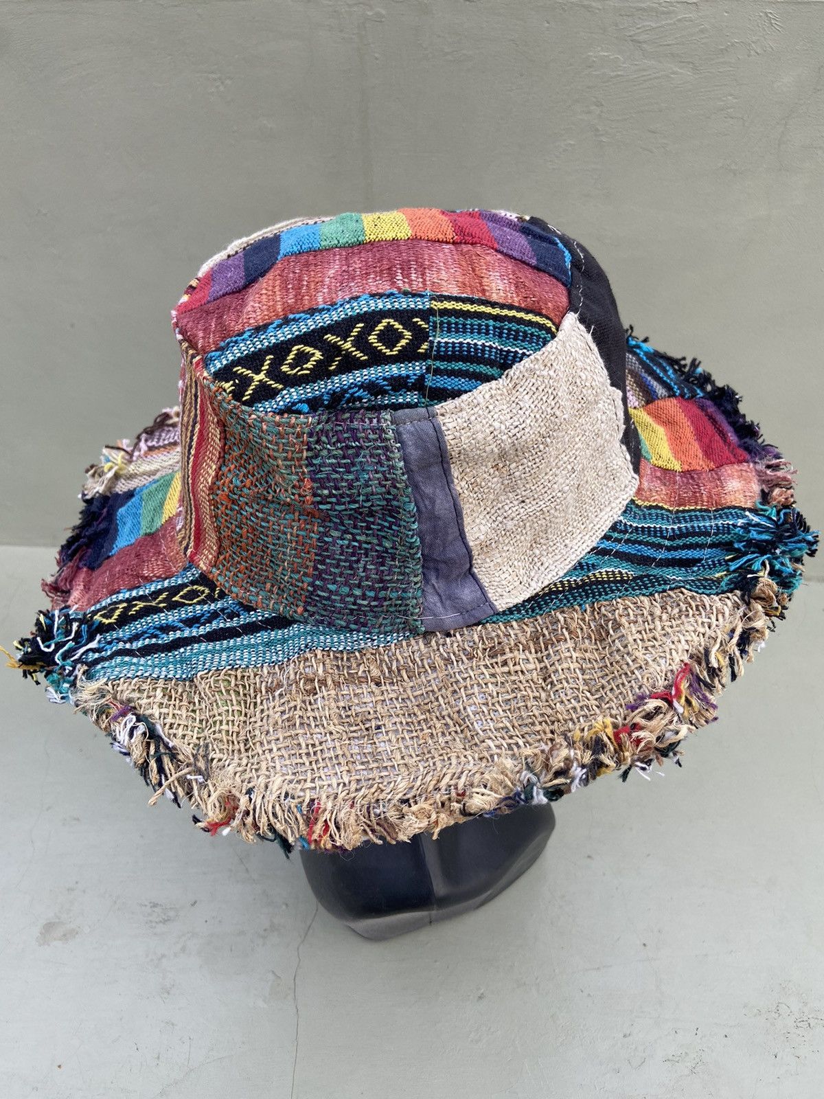 Japanese Brand jungle hat patchwork embroidery inspiration KAPITAL japan Size ONE SIZE - 4 Thumbnail