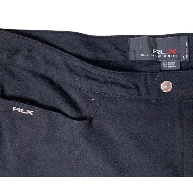 Ralph Lauren Ralph Lauren Women's Large Casual Pants Black 4 Way Stretch Size 36" / US 14 / IT 50 - 5 Thumbnail