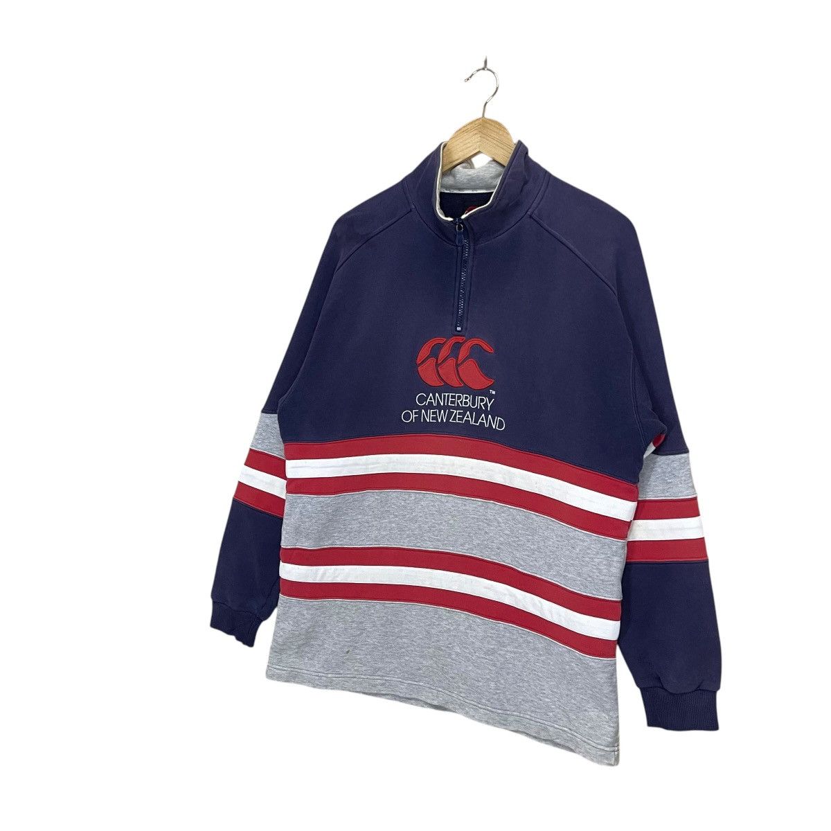 Canterbury of New Zealand Vintage 90s Canterbury Of New Zealand Halfzip Sweatshirt Size US M / EU 48-50 / 2 - 3 Thumbnail