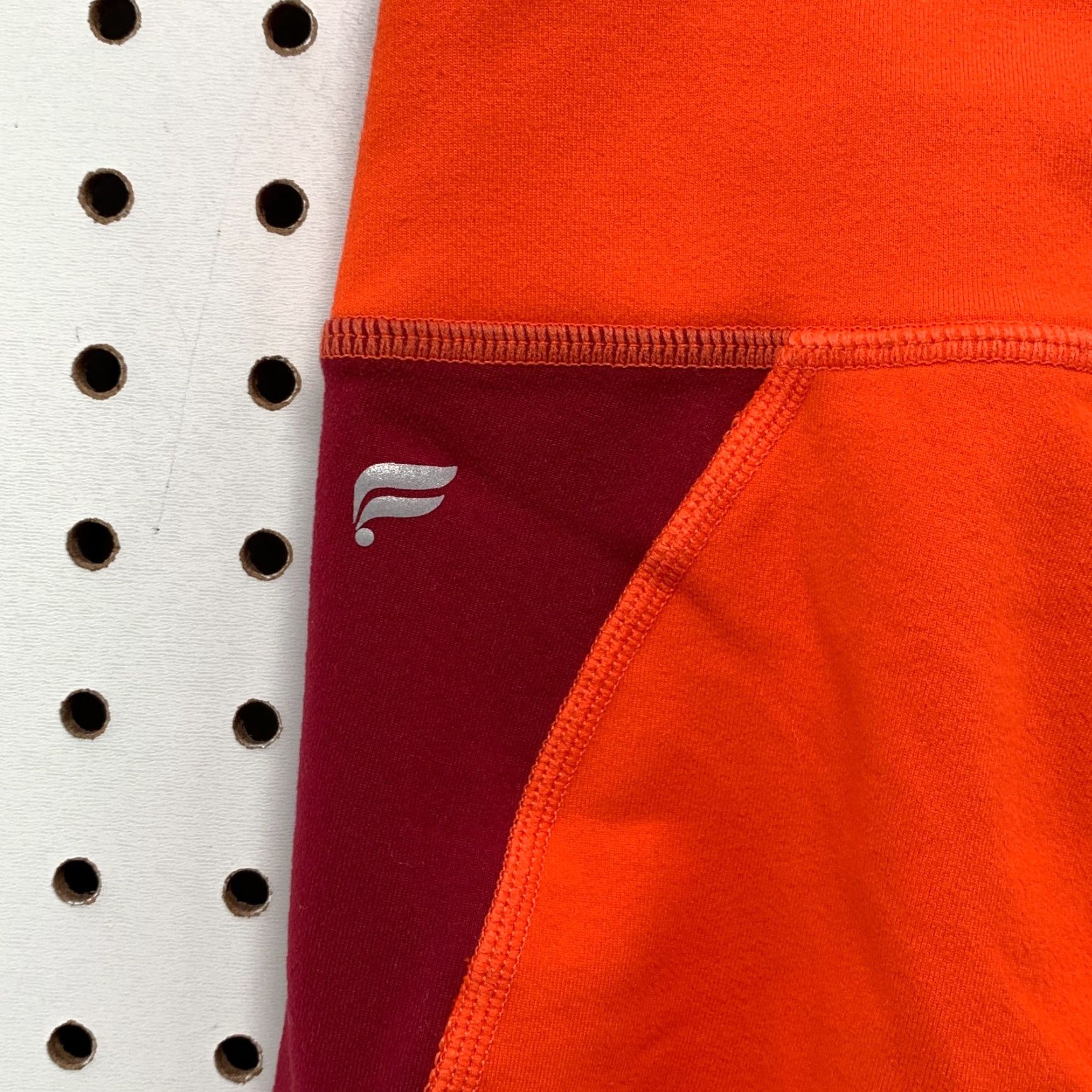 Fabletics Fabletics Powerhold Leggings Women S Orange Pull On High Rise Tight Pants 23x24 Size 40" / US 18 - 7 Thumbnail