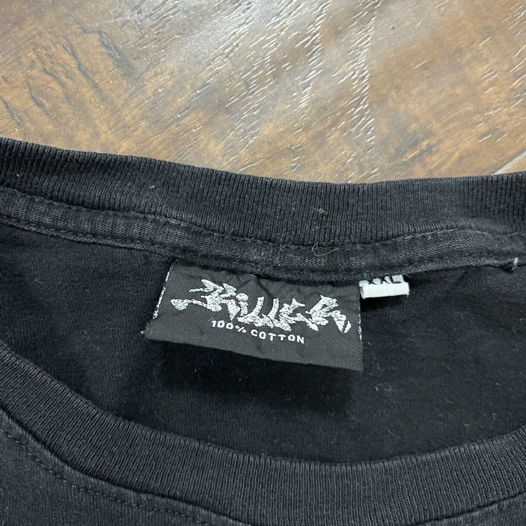 Doublet VINTAGE Muay Thai T Shirt Double Sided 2XL Kickboxing MMA Martial Arts Thailand Men Black 90s Short Sleeve Cotton Shirt Size US XXL / EU 58 / 5 - 3 Thumbnail