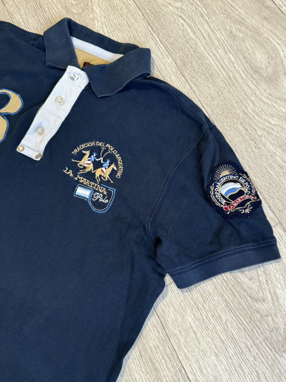 La Martina 🔷Vintage La Martina Argentina Polo T-shirt 90s🔷 Size US M / EU 48-50 / 2 - 4 Thumbnail