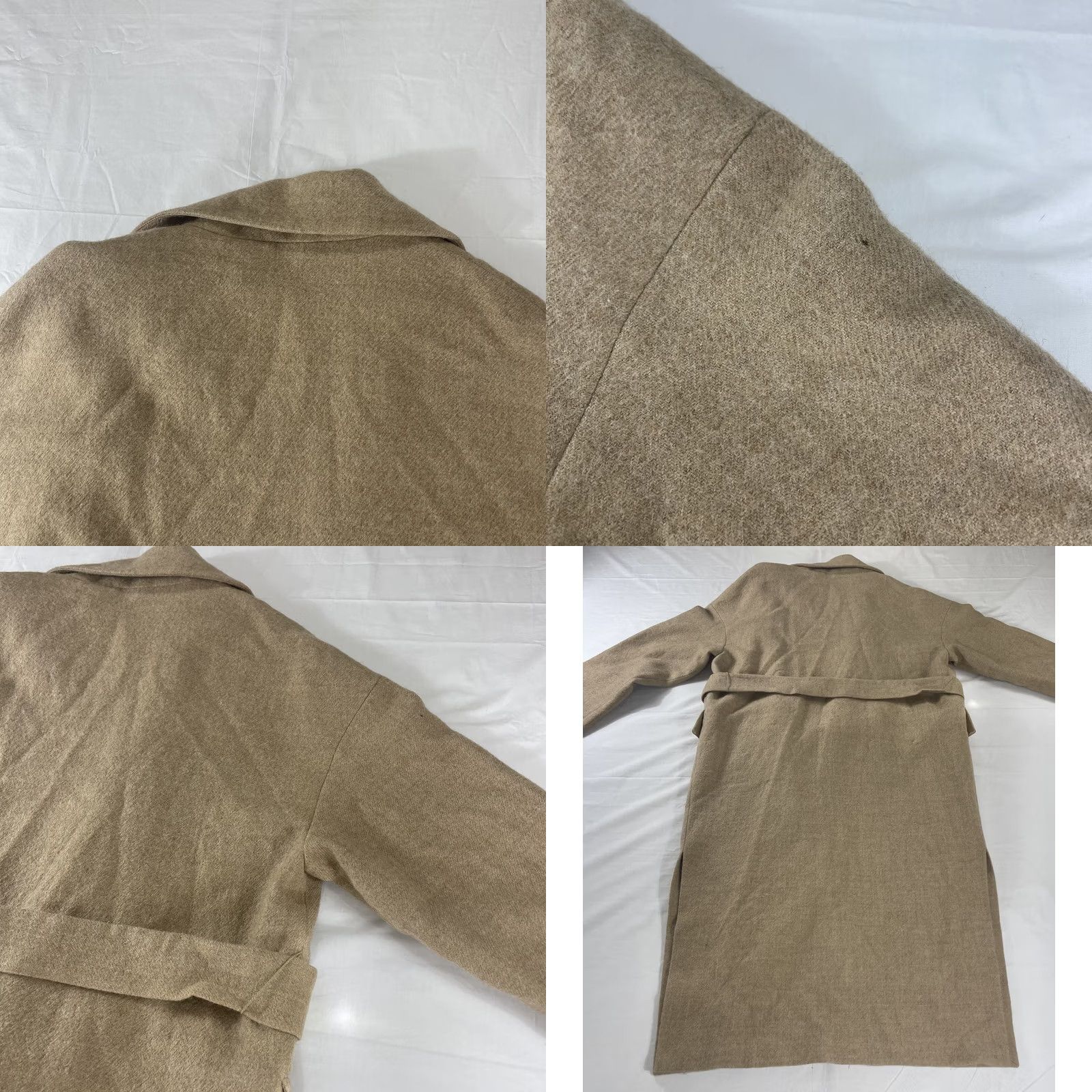 Zara VINTAGE Zara Women's Coat Wool Camel Limited Edition Waterfall Beige 8440646 Size ONE SIZE - 10 Thumbnail