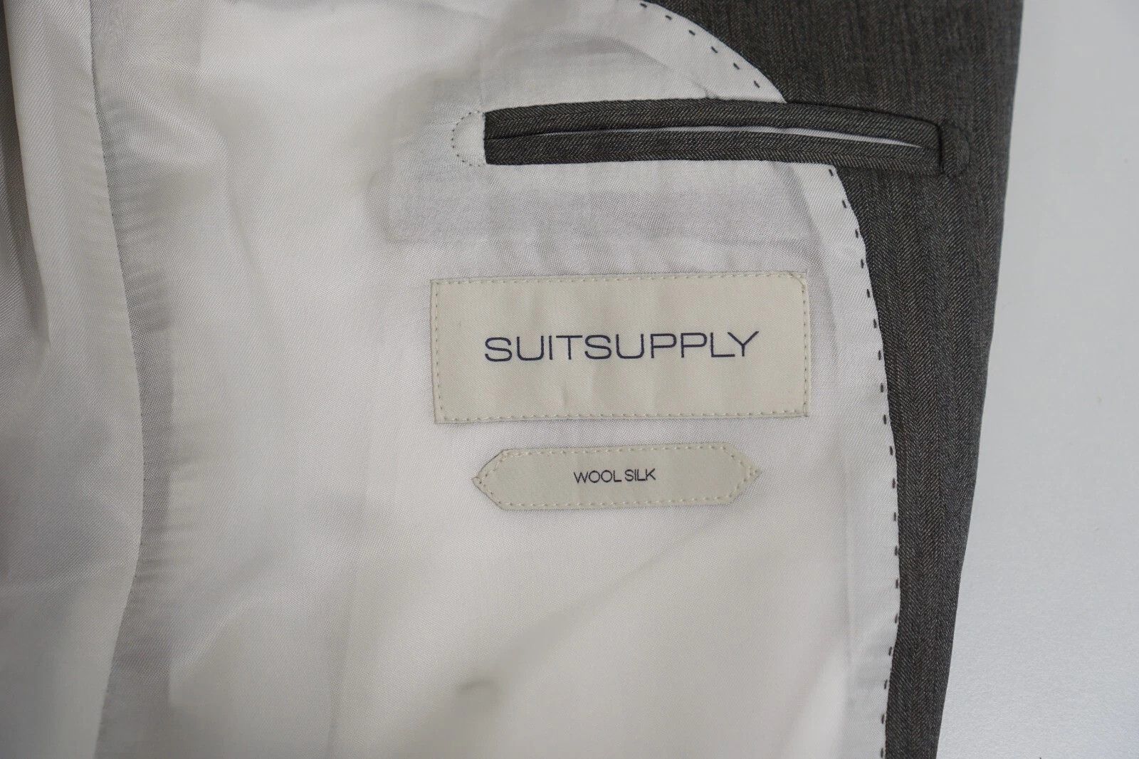 Suitsupply Men Suitsupply Blazer Havana Patch Green Wool Silk UK/US44L Size 44L - 5 Thumbnail