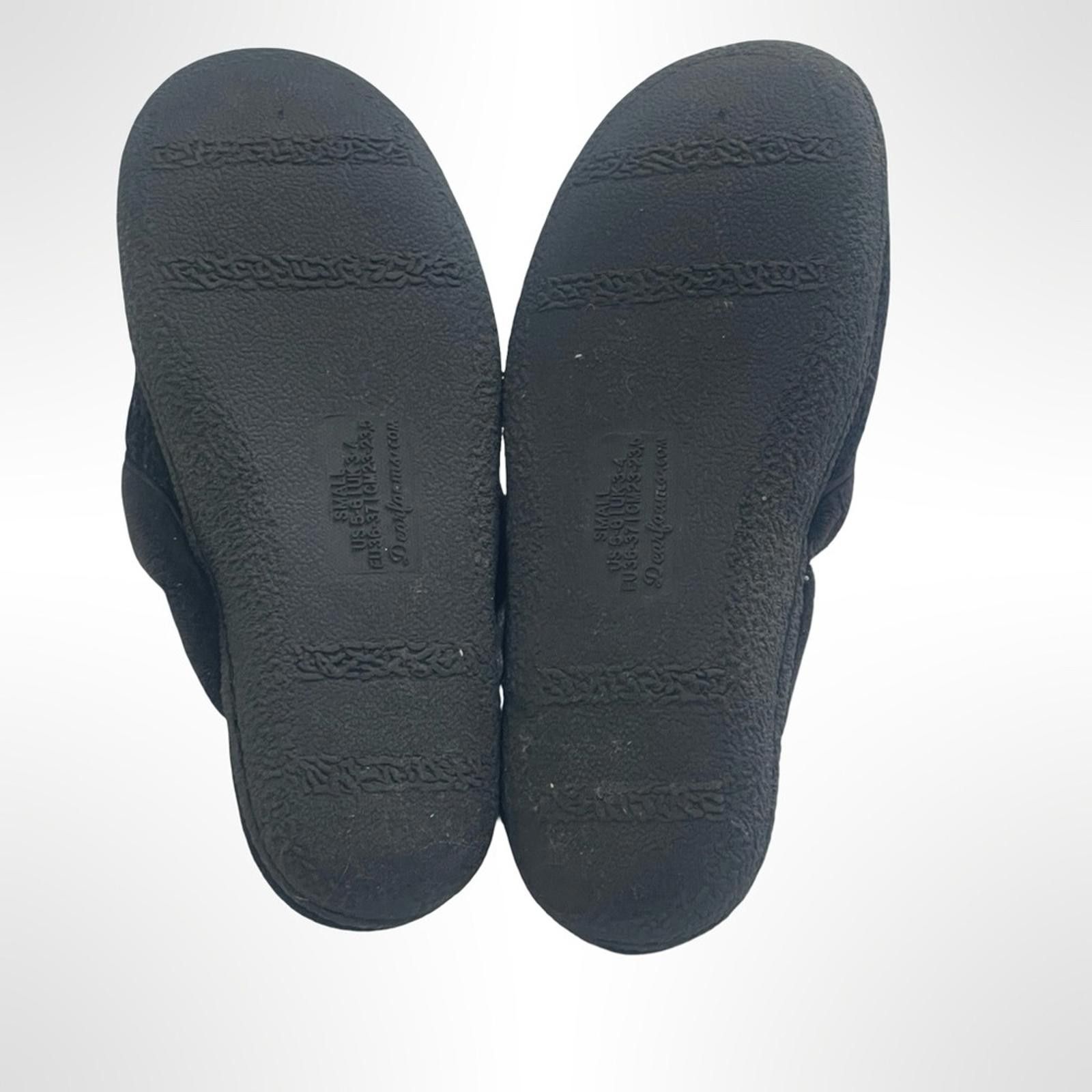 Other Black Dearfoams Comfy Slippers size 5.5 Size US 5.5 / IT 35.5 - 3 Thumbnail